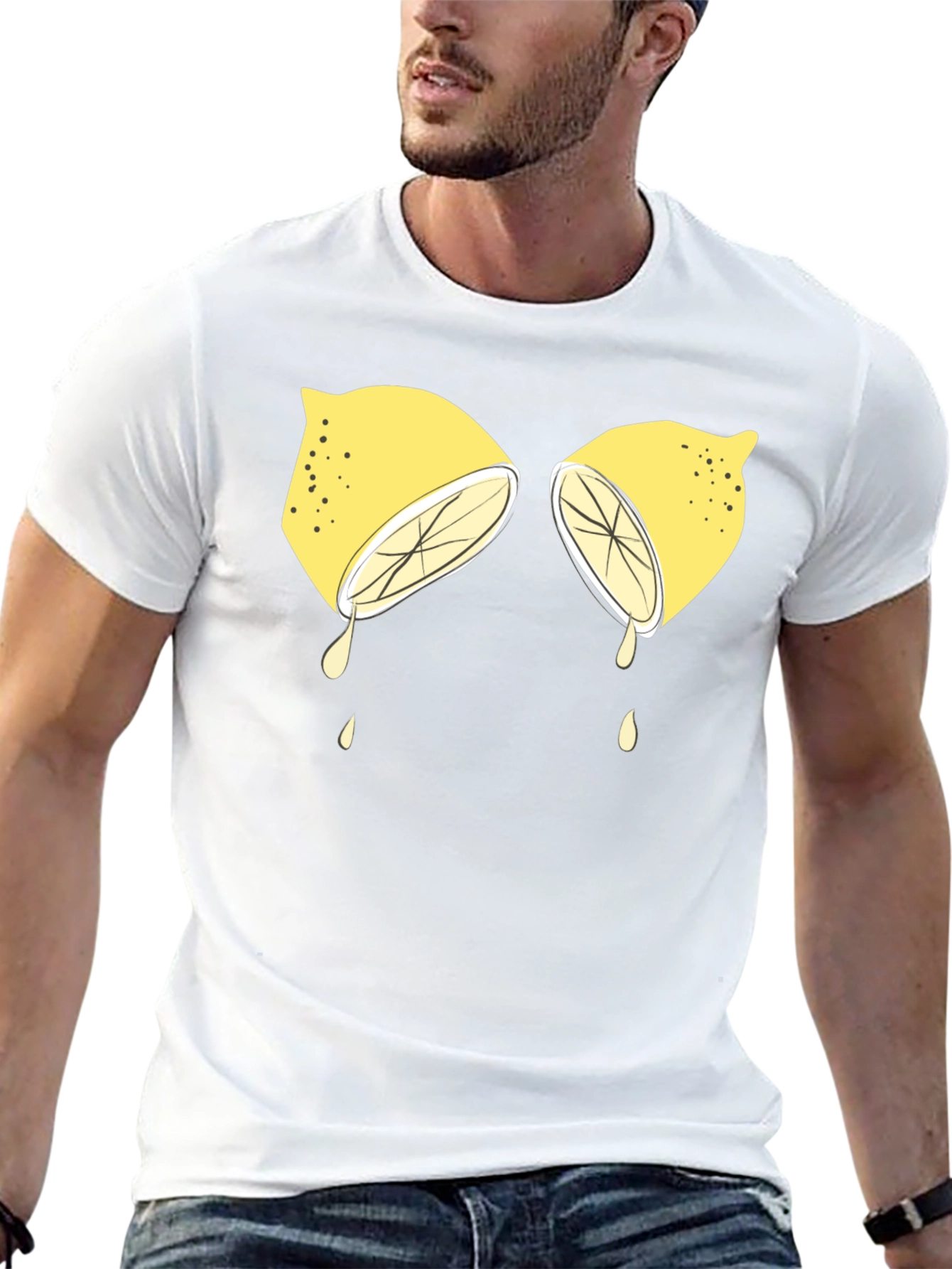 Lemon Graphic Tee - Funny Fruit T-Shirt
