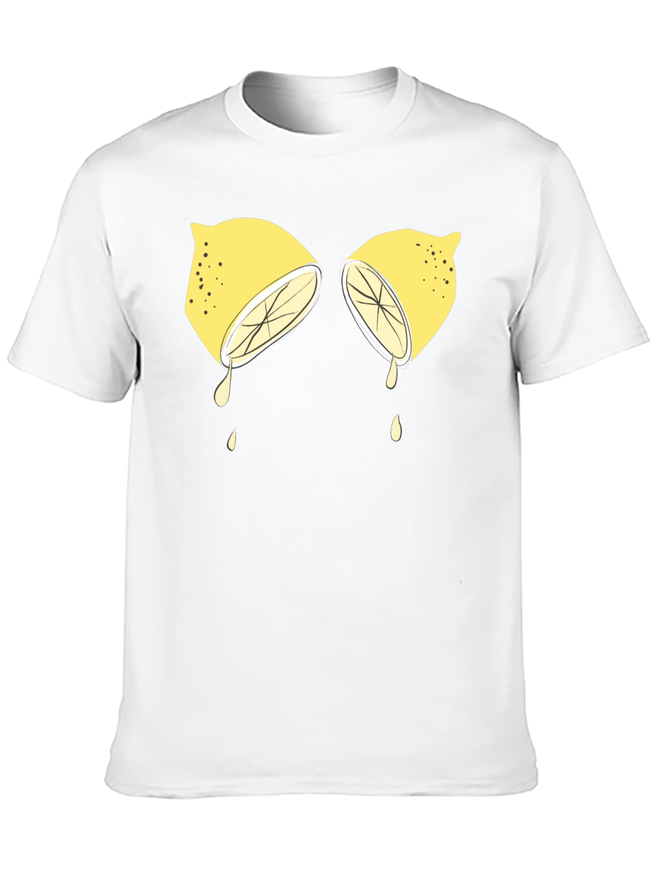 Lemon Graphic Tee - Funny Fruit T-Shirt