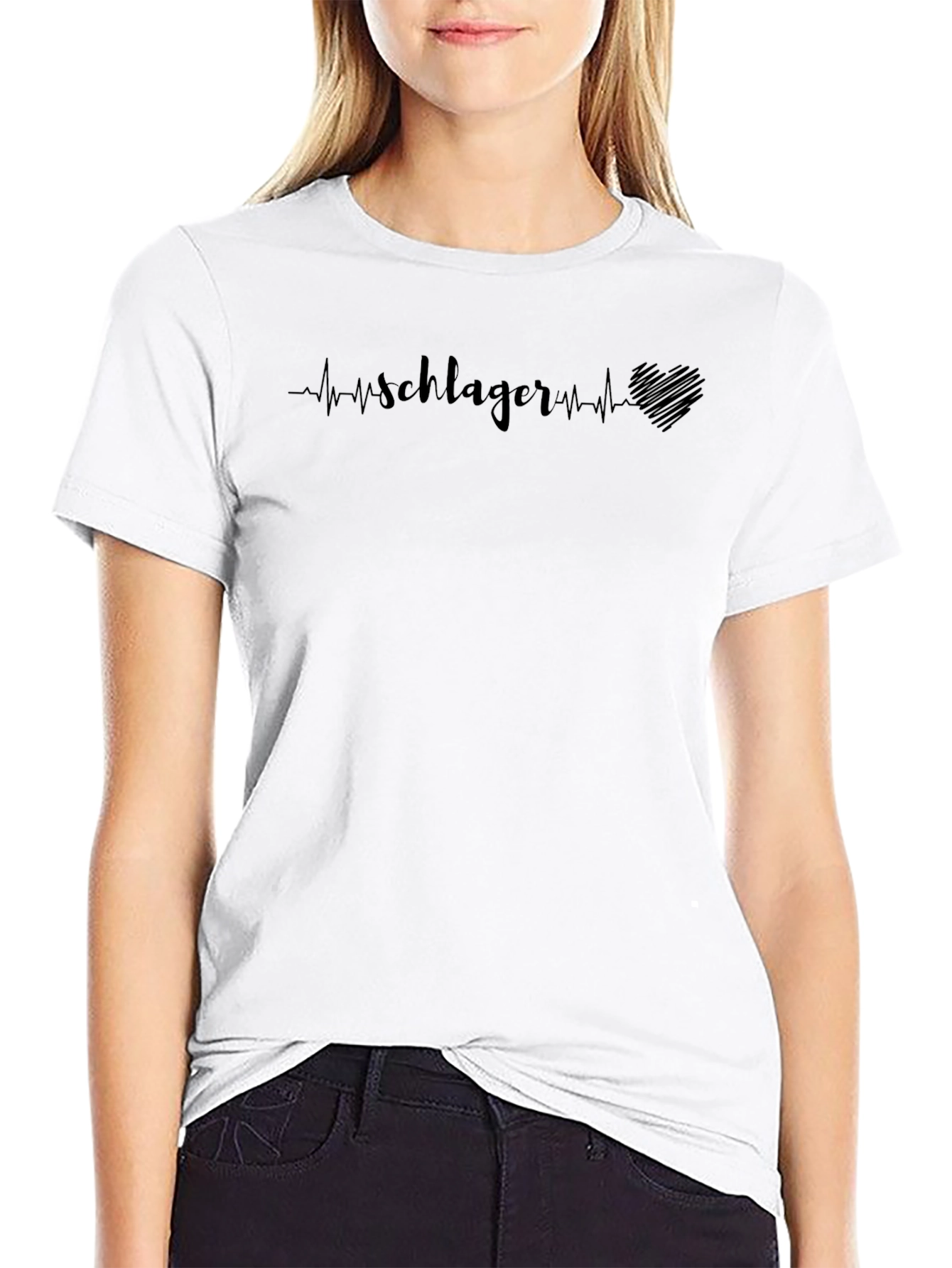Schlager Heartbeat Graphic Tee - Mens Black T-Shirt