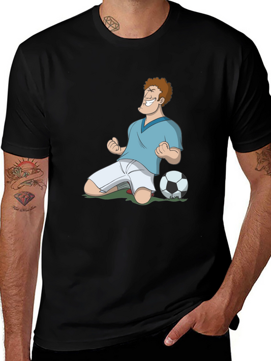 Cartoon Soccer Fan T-Shirt