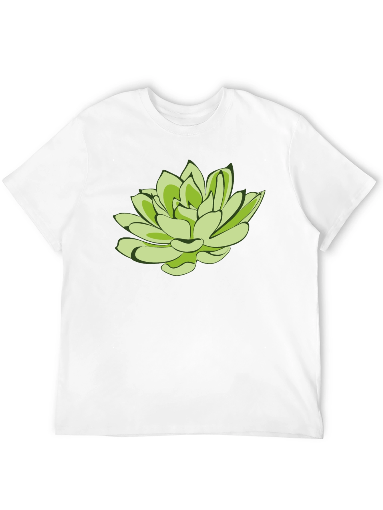 Succulent Graphic Black T-Shirt