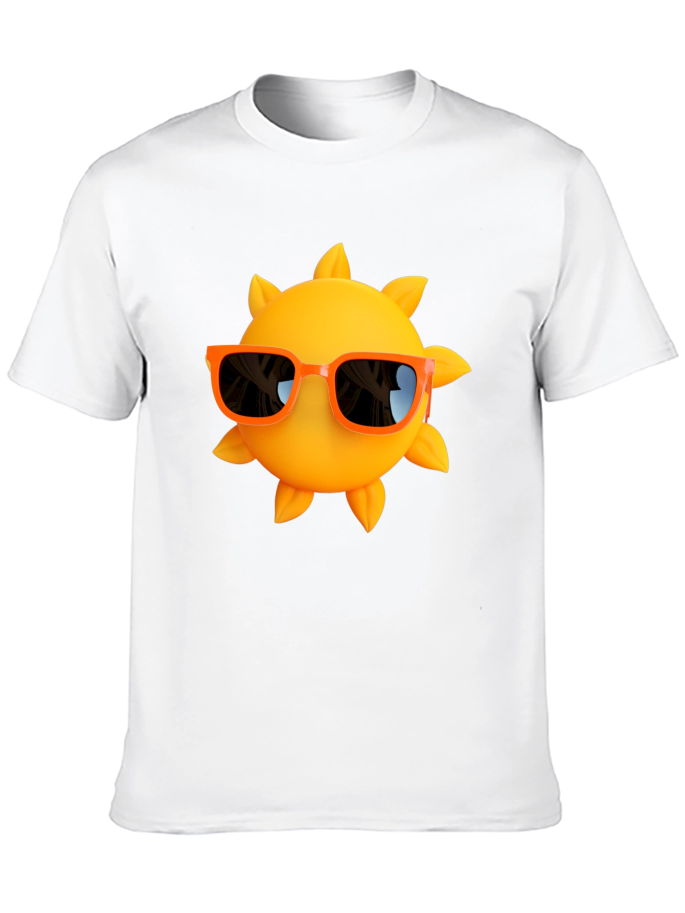 Cool Sun Graphic Tee - Black Cotton T-Shirt