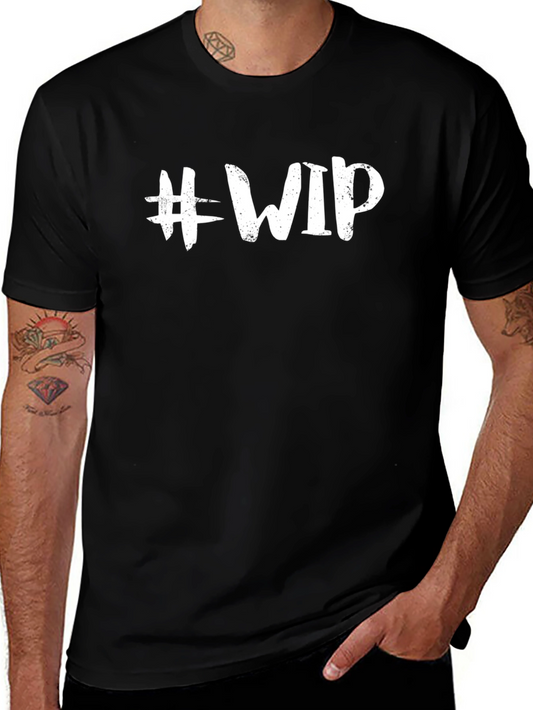 #WIP Black Cotton Graphic Tee - Work in Progress Style