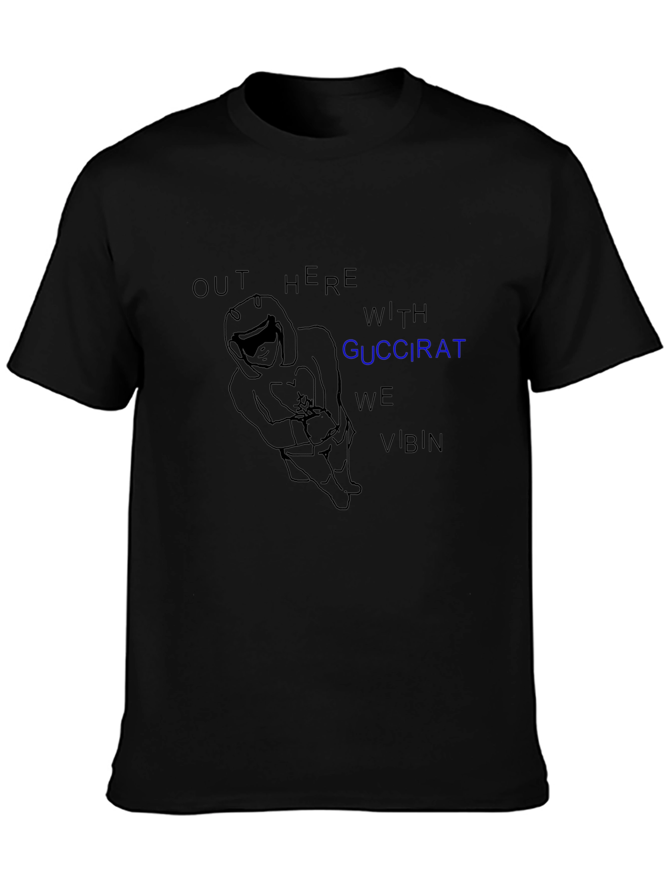 GucciRat VIBIN Graphic Tee - Black