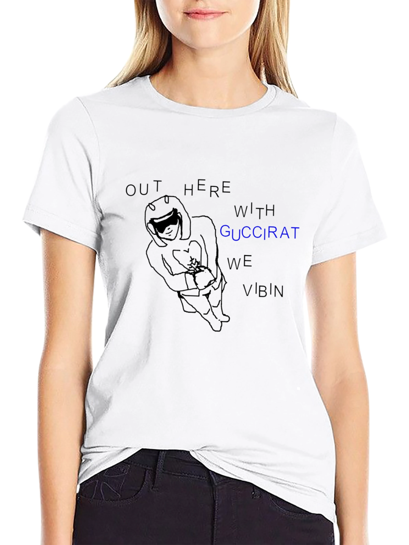 GucciRat VIBIN Graphic Tee - Black