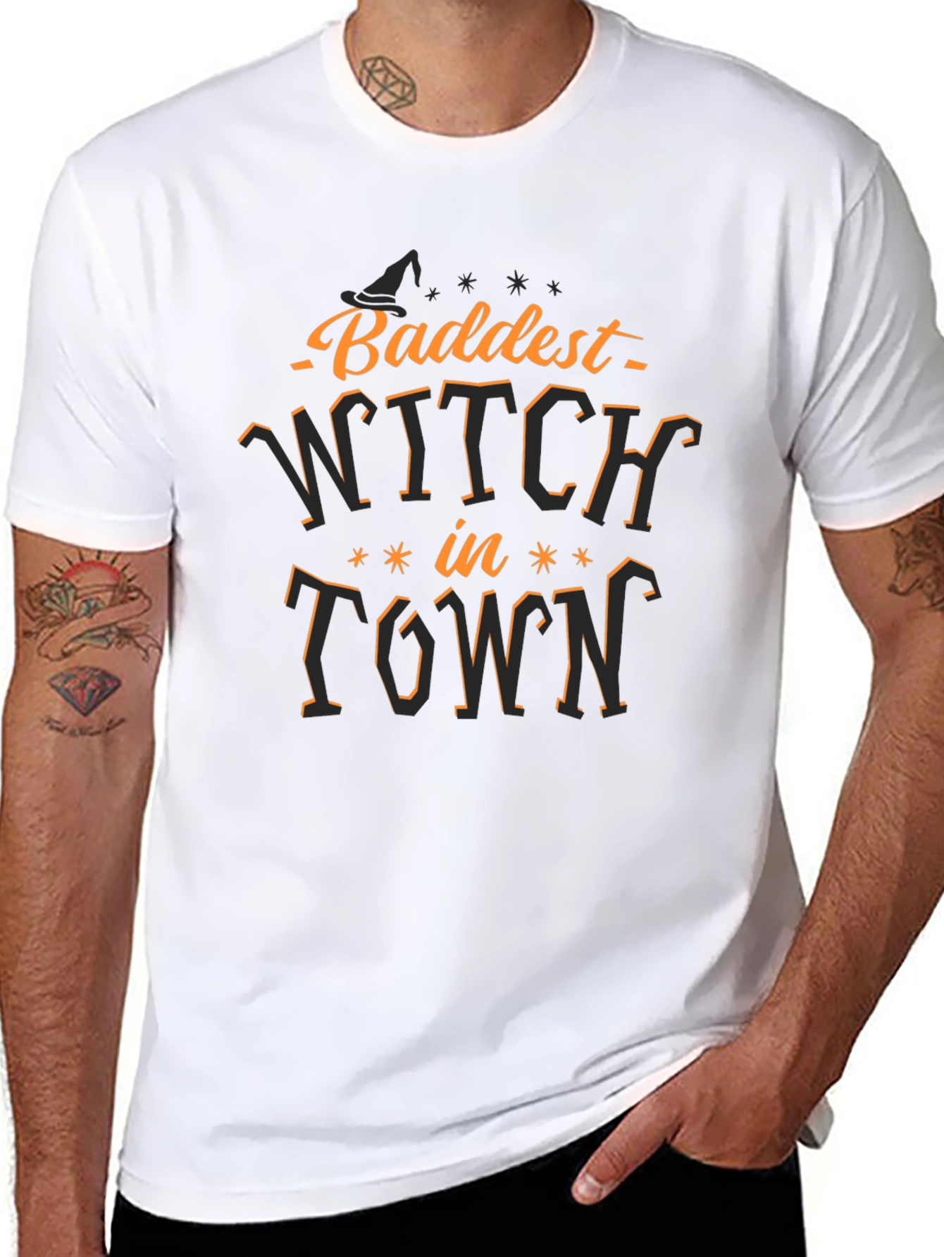 Baddest Witch in Town Graphic T-Shirt