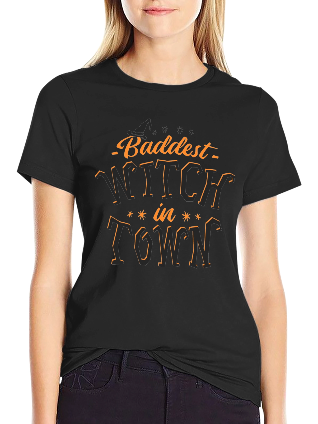 Baddest Witch in Town Graphic T-Shirt