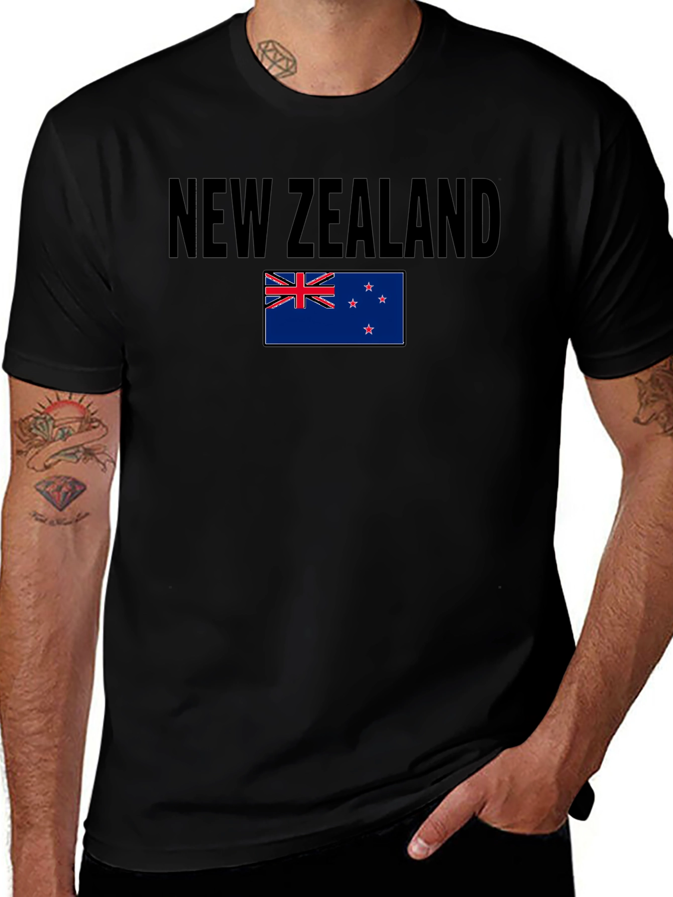 New Zealand Flag Graphic Tee - Casual Comfort