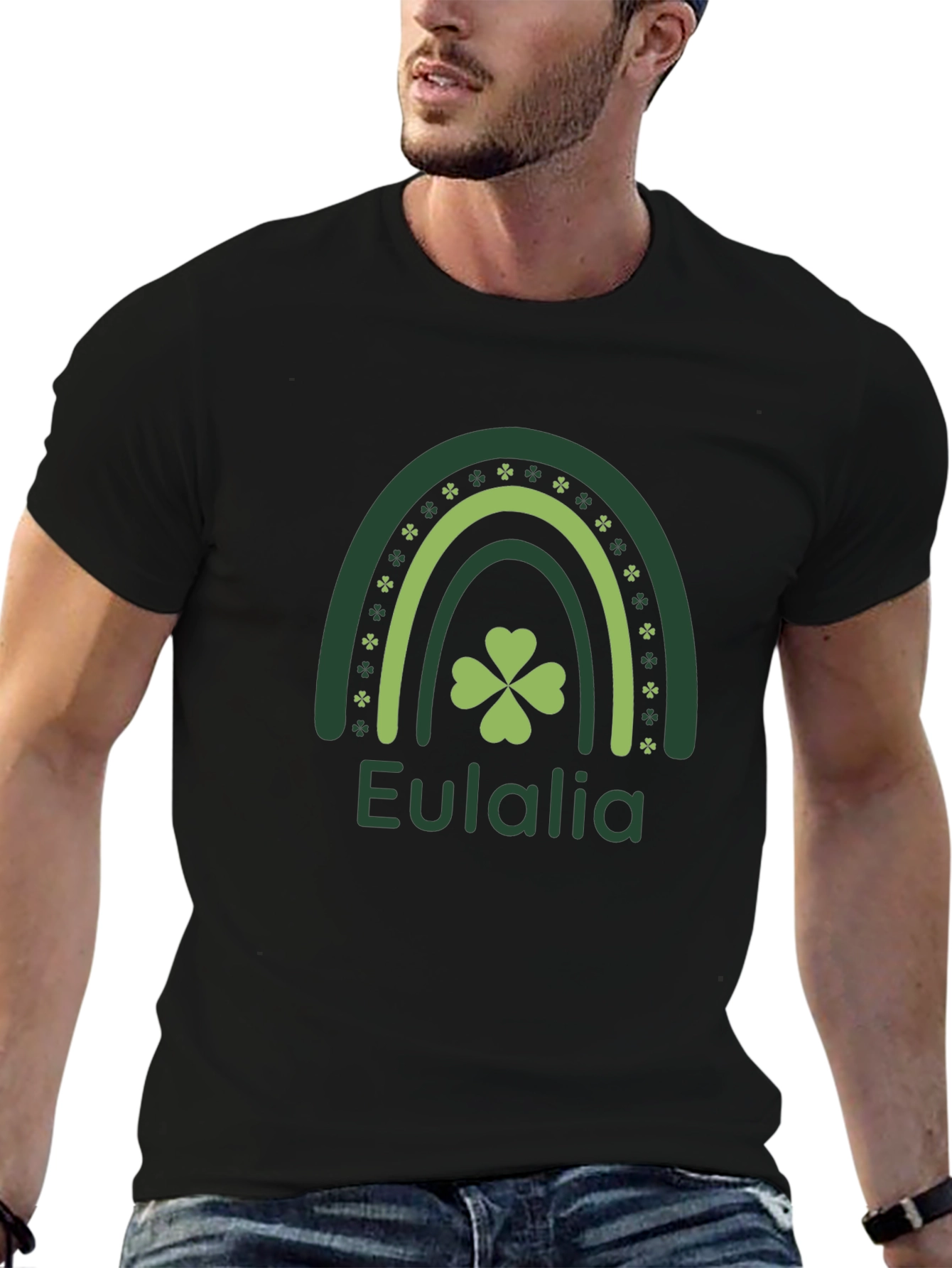 Eulalia St. Patricks Day Rainbow Shamrock T-Shirt