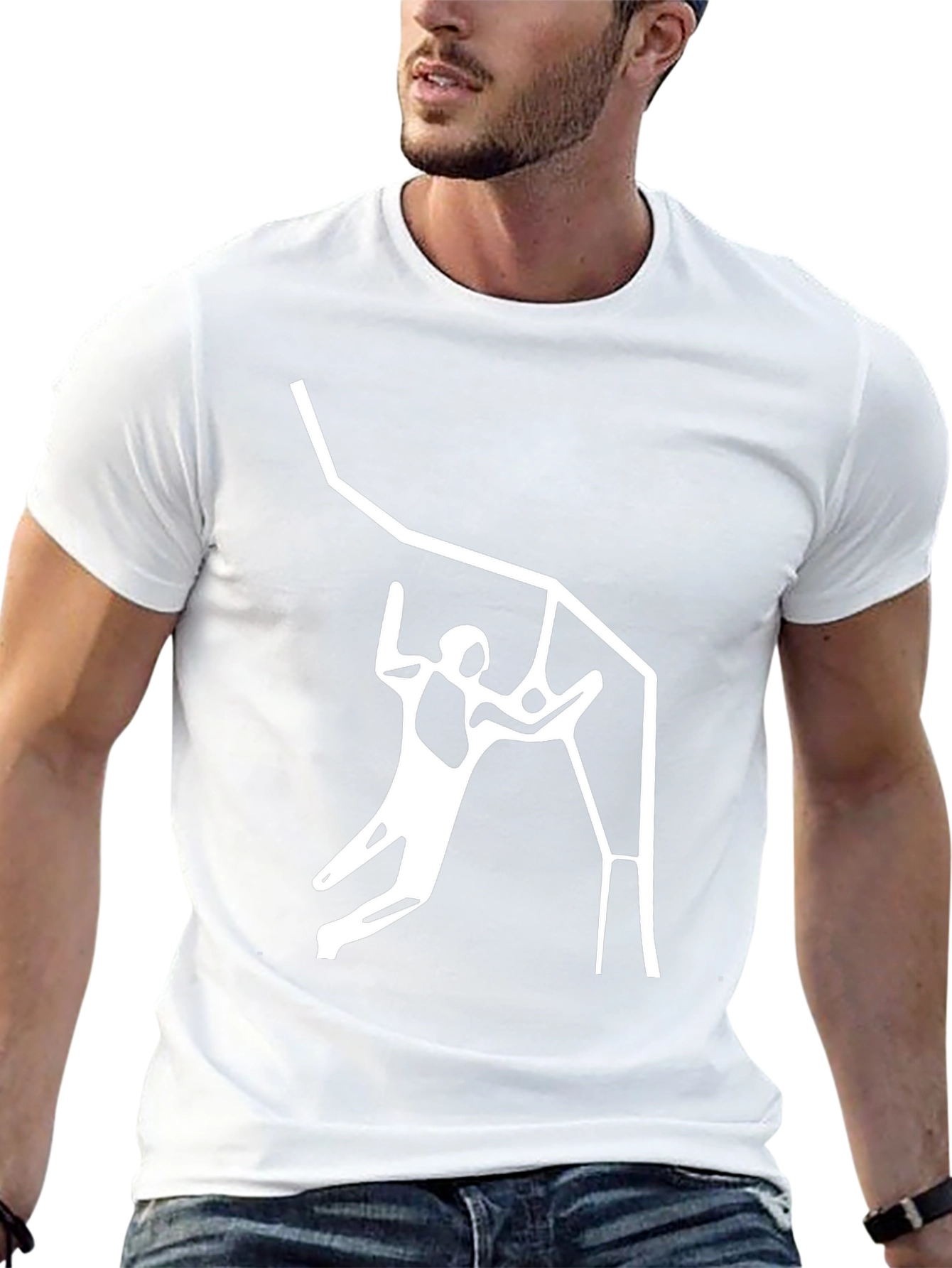 Climbing T-Shirt: Bold Graphic Tee
