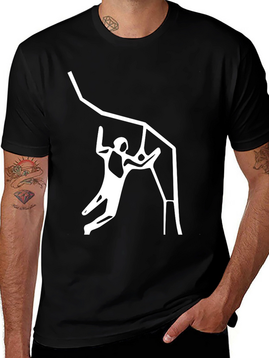 Climbing T-Shirt: Bold Graphic Tee