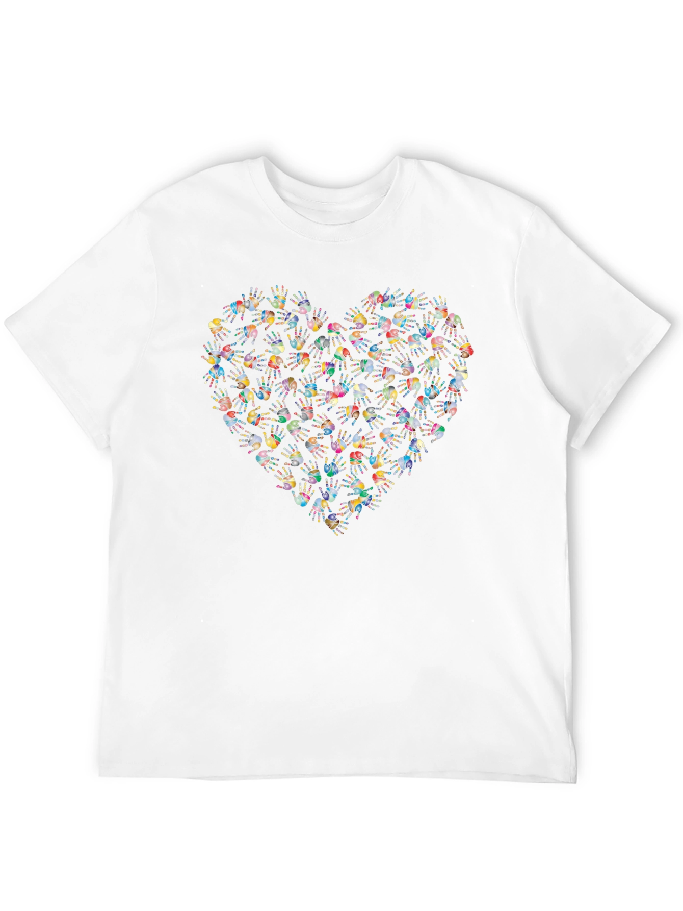 Heart Handprint Graphic T-Shirt