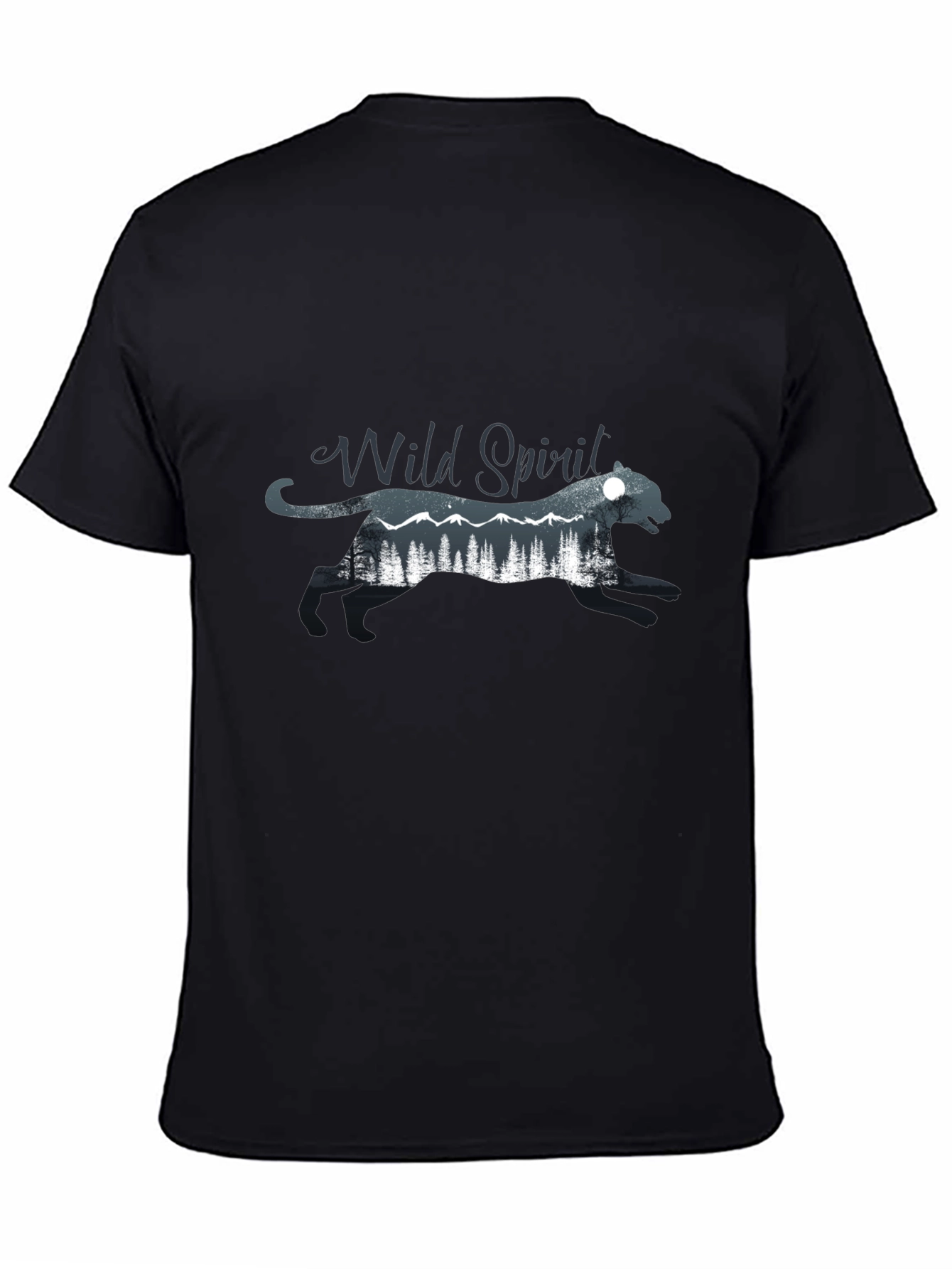 Wild Spirit Graphic Black T-Shirt