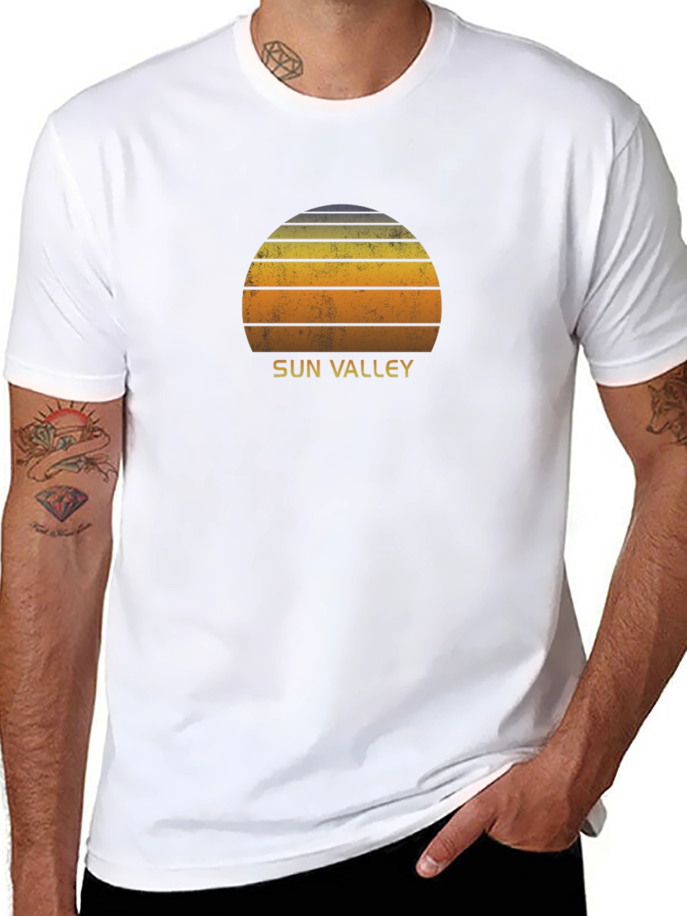 Sun Valley Retro Sunset Graphic T-Shirt
