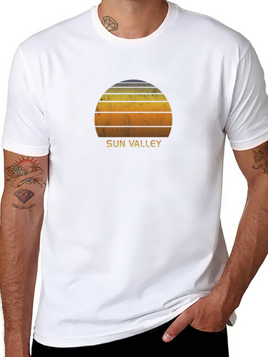 Sun Valley Retro Sunset Graphic T-Shirt