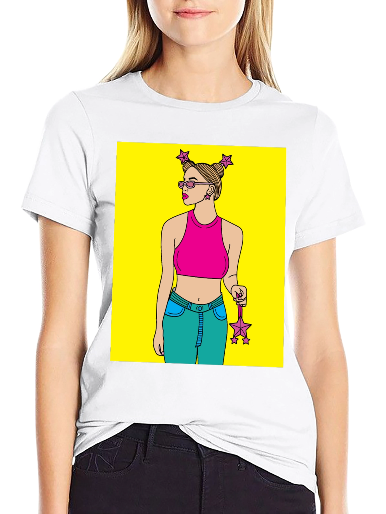 Cartoon Girl Graphic Tee