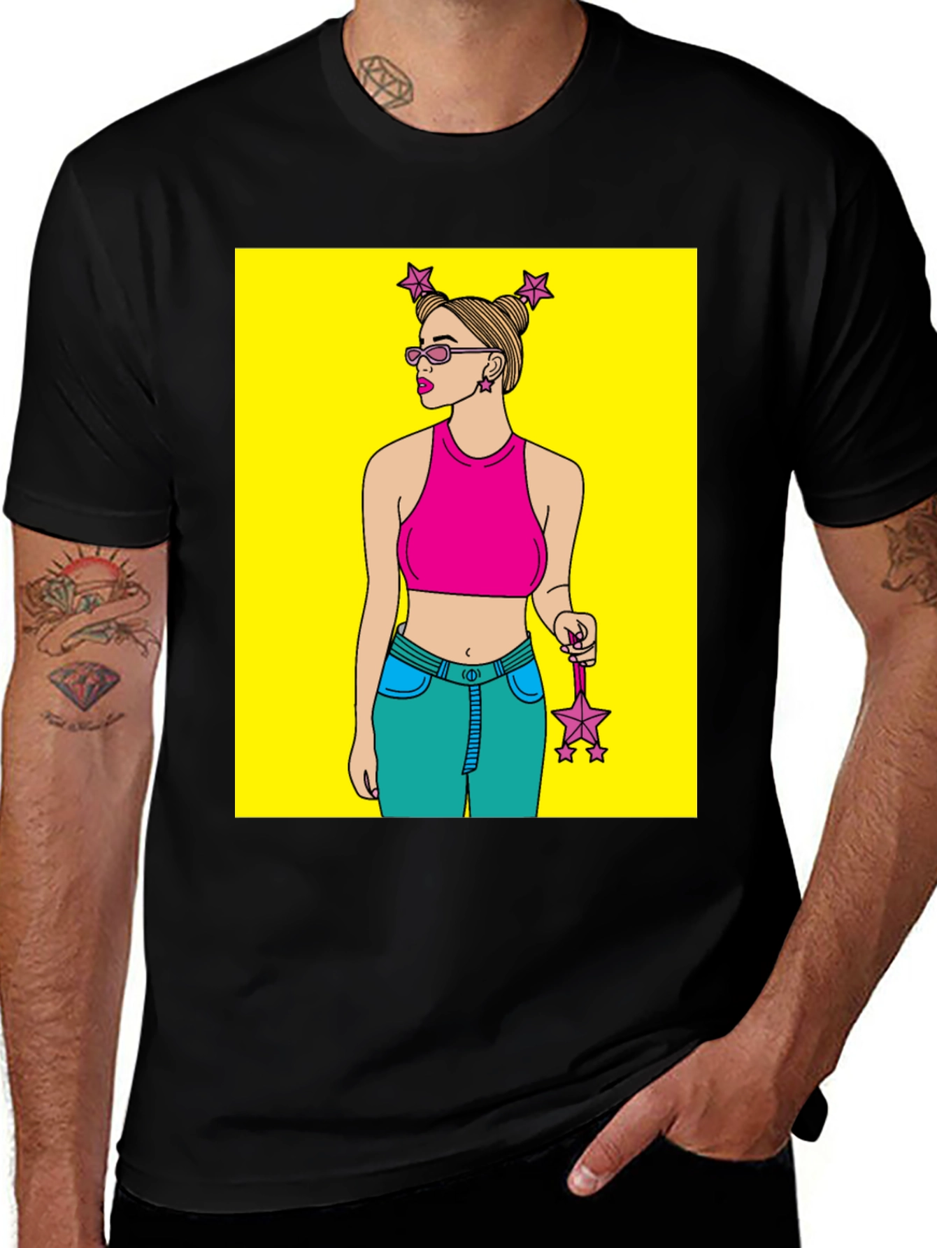 Cartoon Girl Graphic Tee