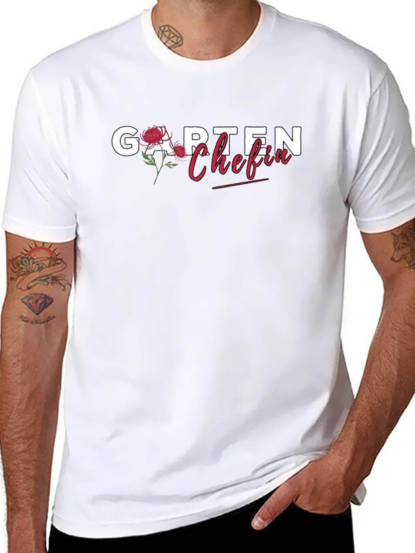 Garten Chefin T-Shirt - Floral Garden Boss Tee