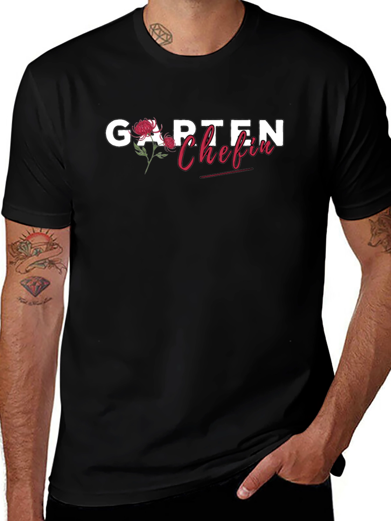 Garten Chefin T-Shirt - Floral Garden Boss Tee