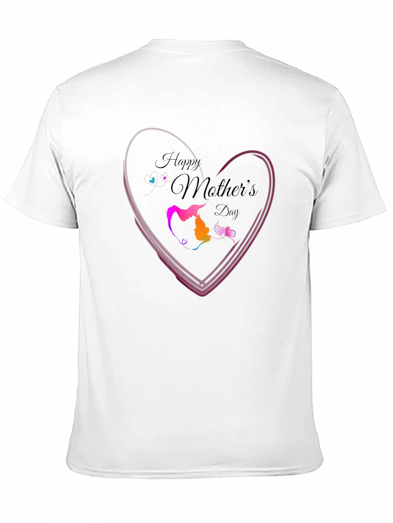 Happy Mothers Day T-Shirt - Love Heart Design