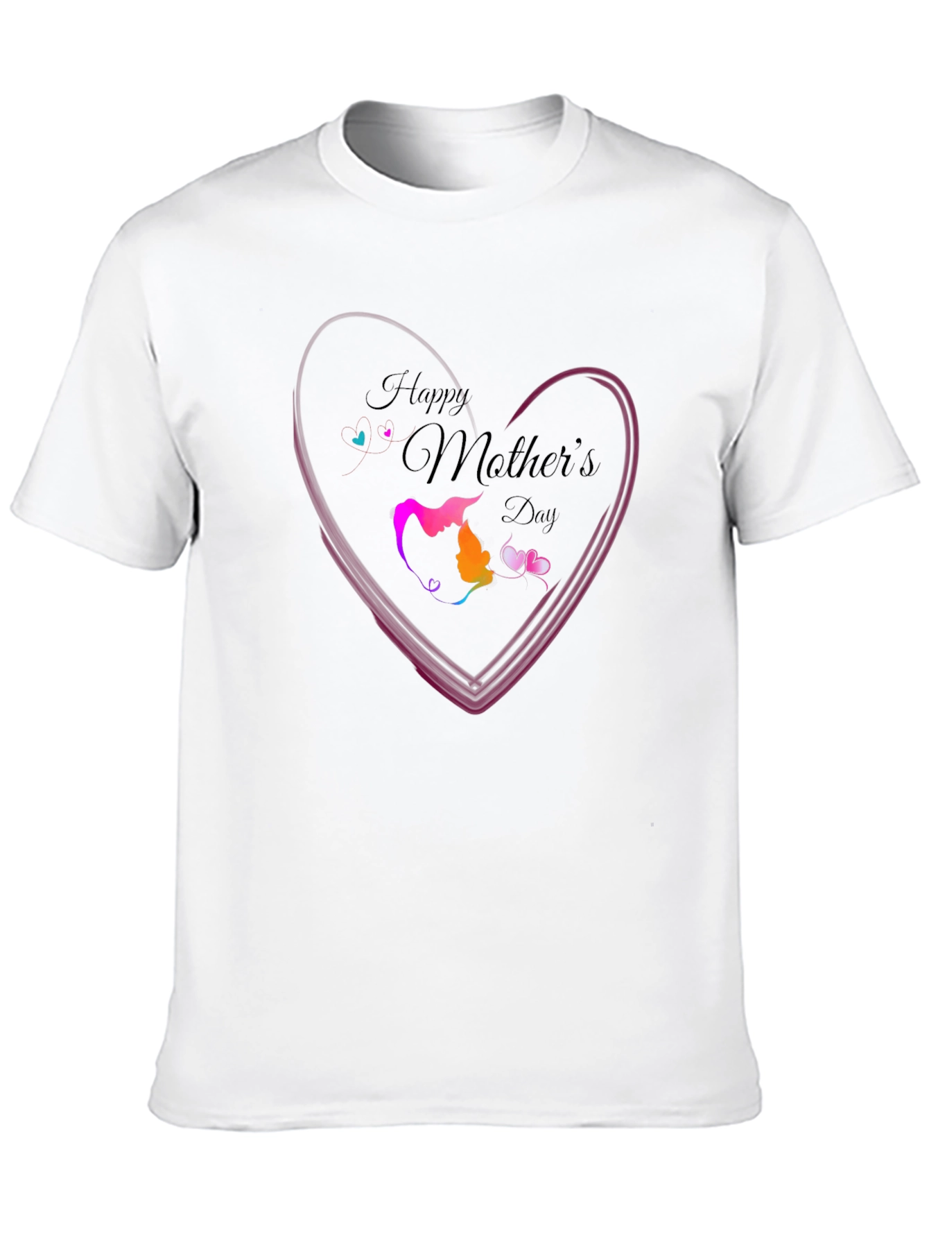Happy Mothers Day T-Shirt - Love Heart Design