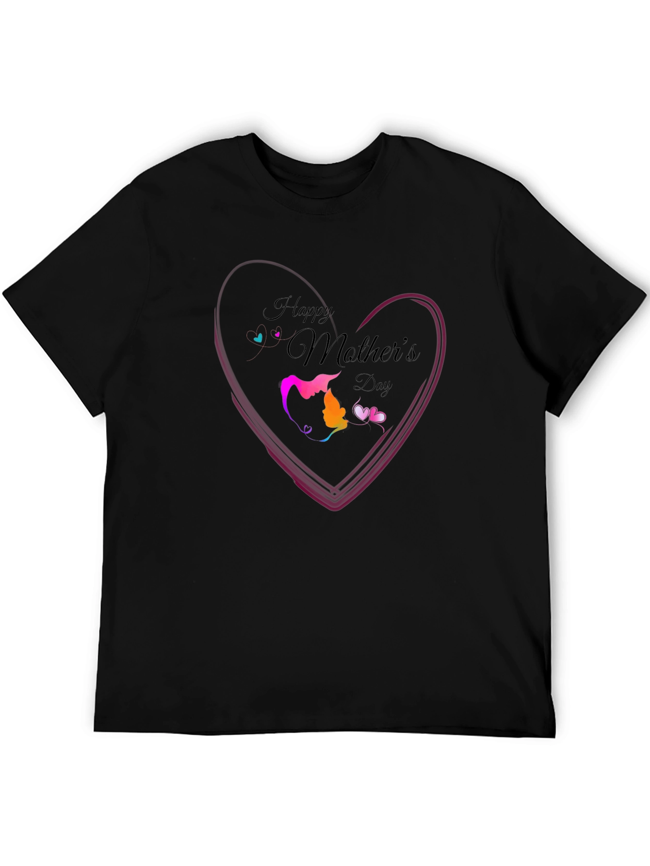Happy Mothers Day T-Shirt - Love Heart Design