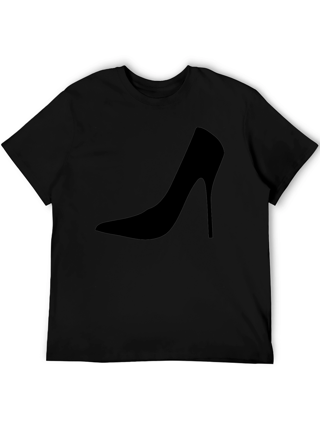 Sleek High Heel Graphic Tee - Modern Style
