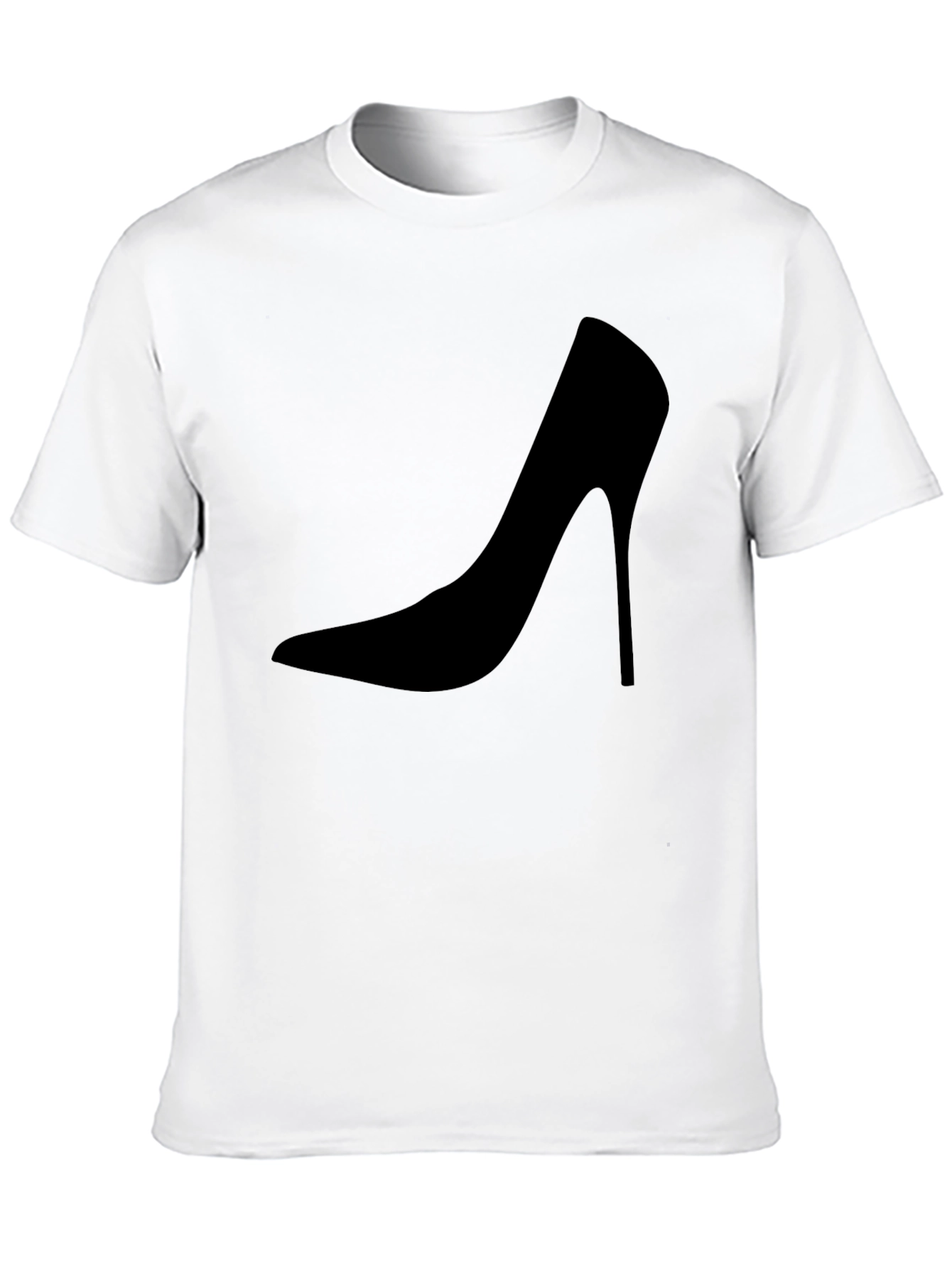 Sleek High Heel Graphic Tee - Modern Style