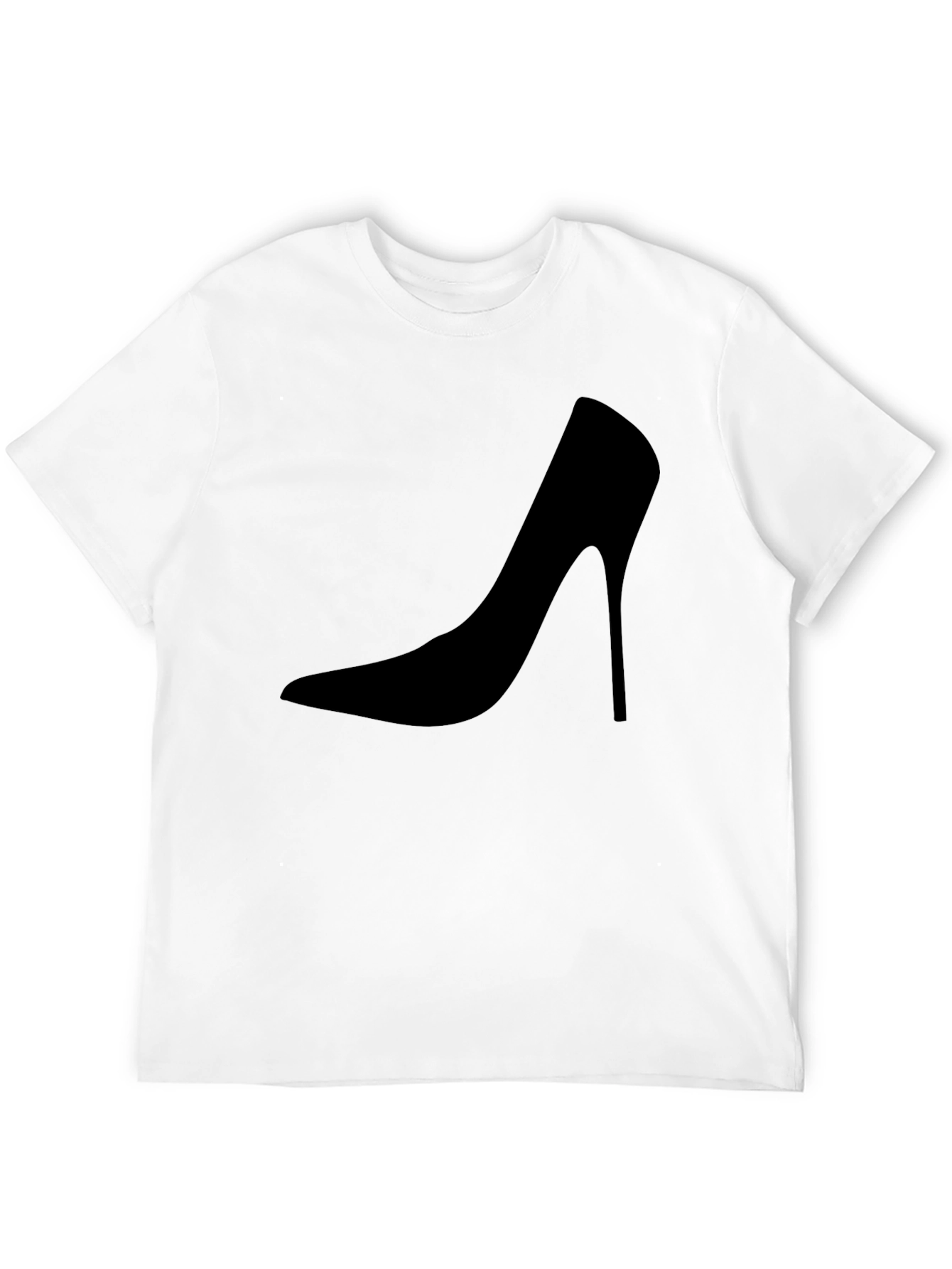 Sleek High Heel Graphic Tee - Modern Style