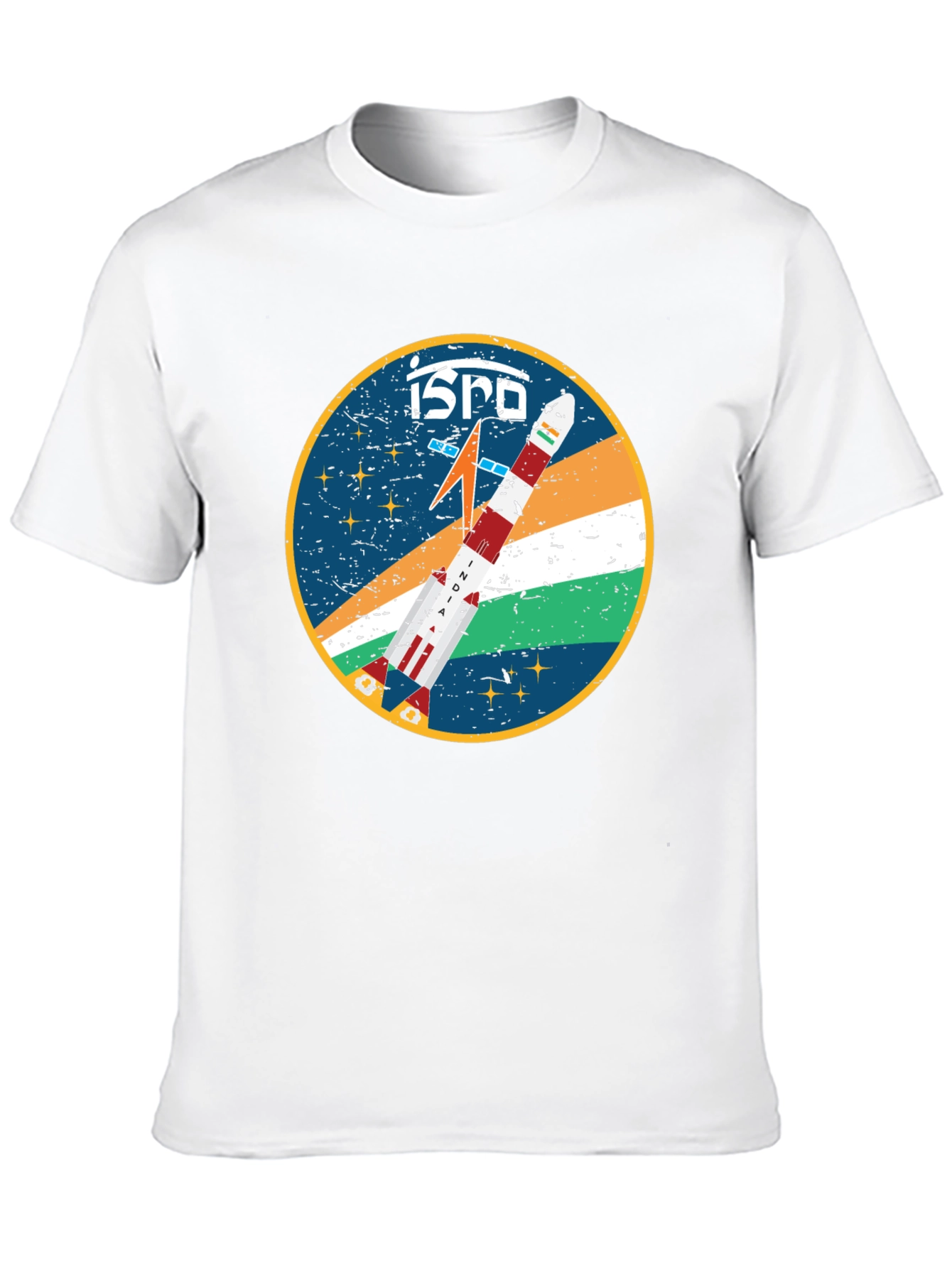 ISRO Rocket Graphic T-Shirt - Space Exploration Tee