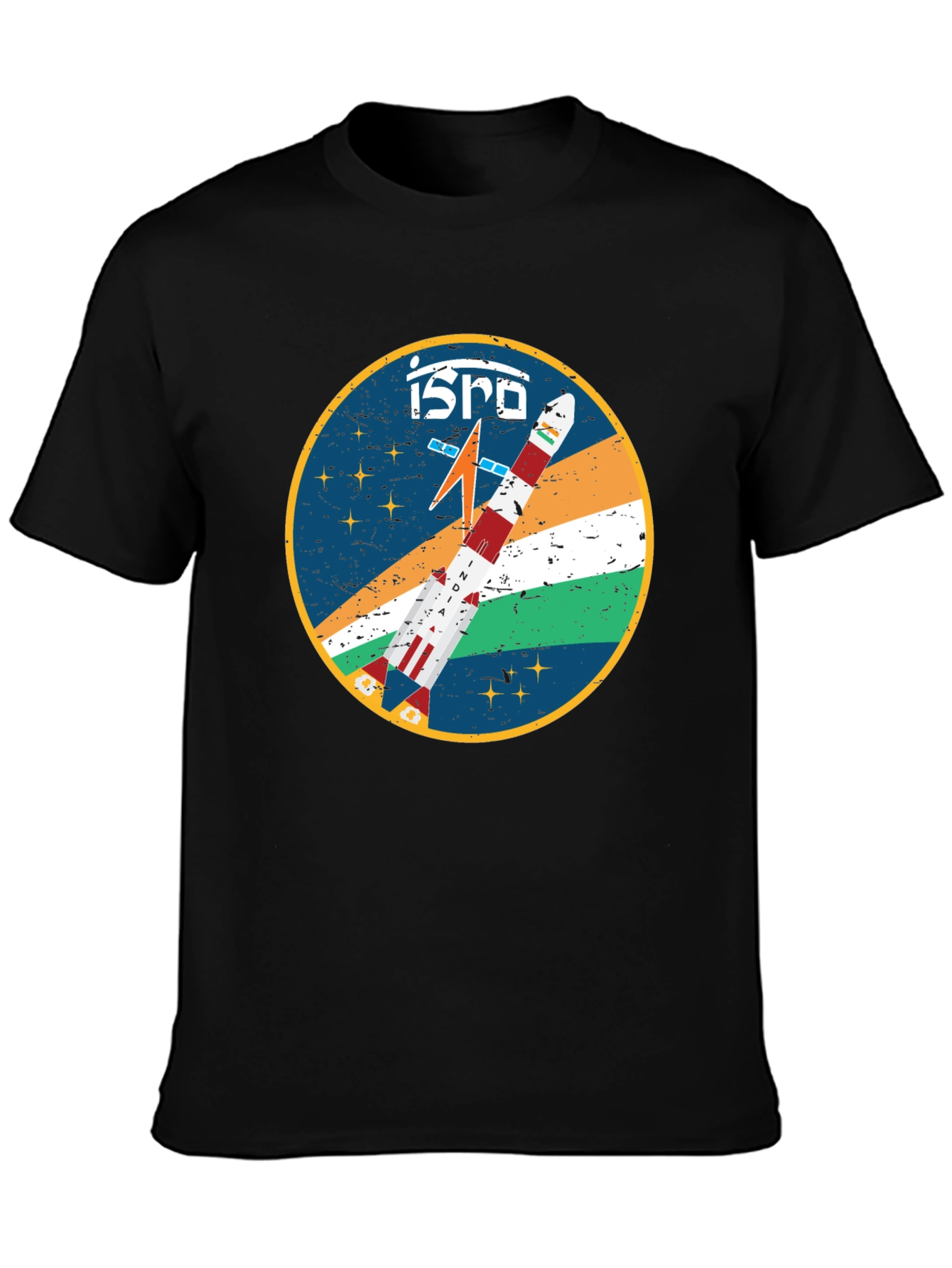 ISRO Rocket Graphic T-Shirt - Space Exploration Tee