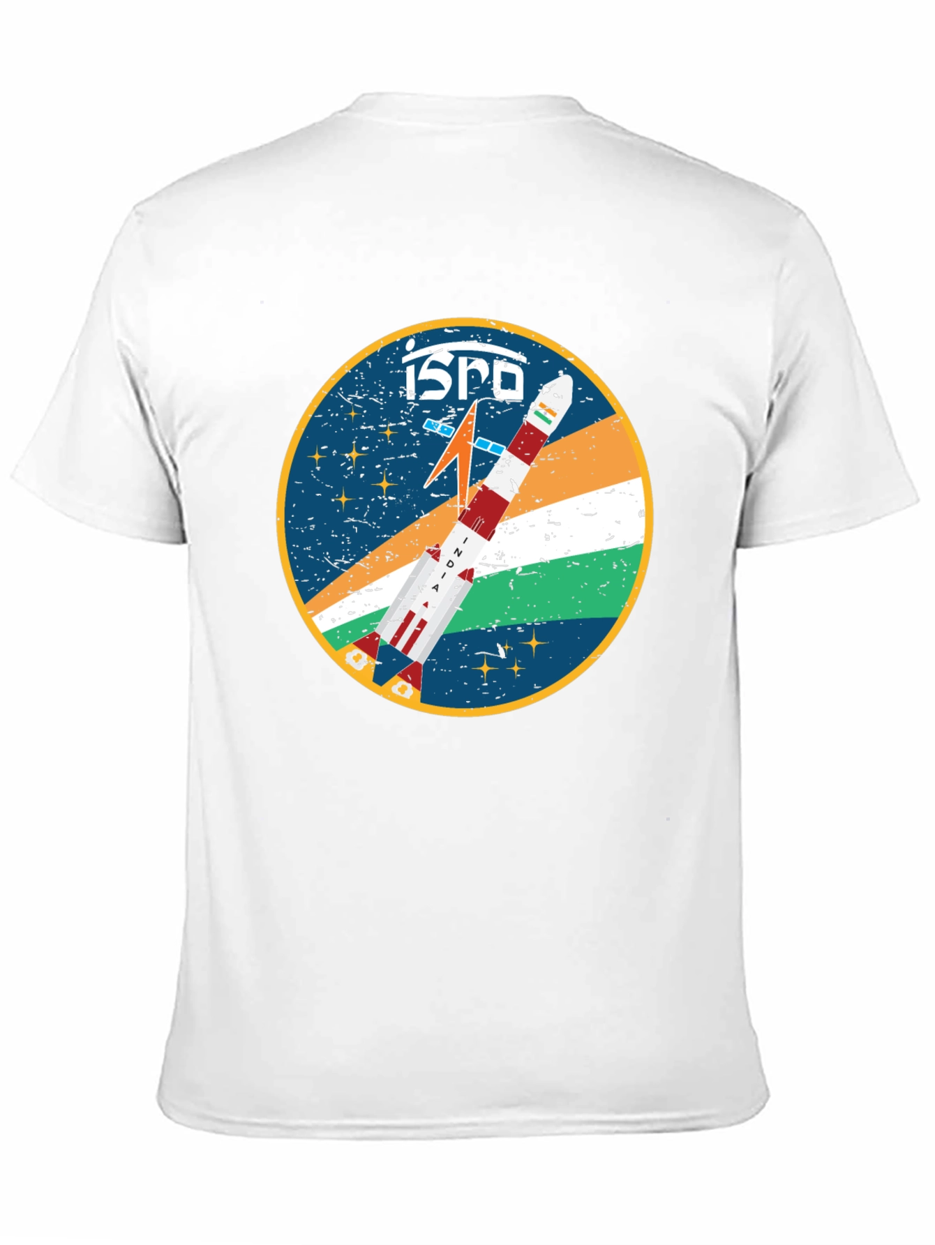 ISRO Rocket Graphic T-Shirt - Space Exploration Tee