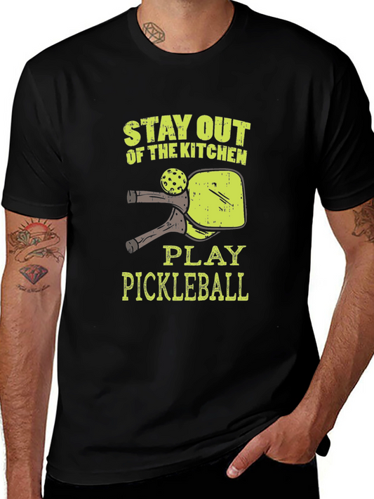 Pickleball T-Shirt - Stay Out of the Kitchen Tee