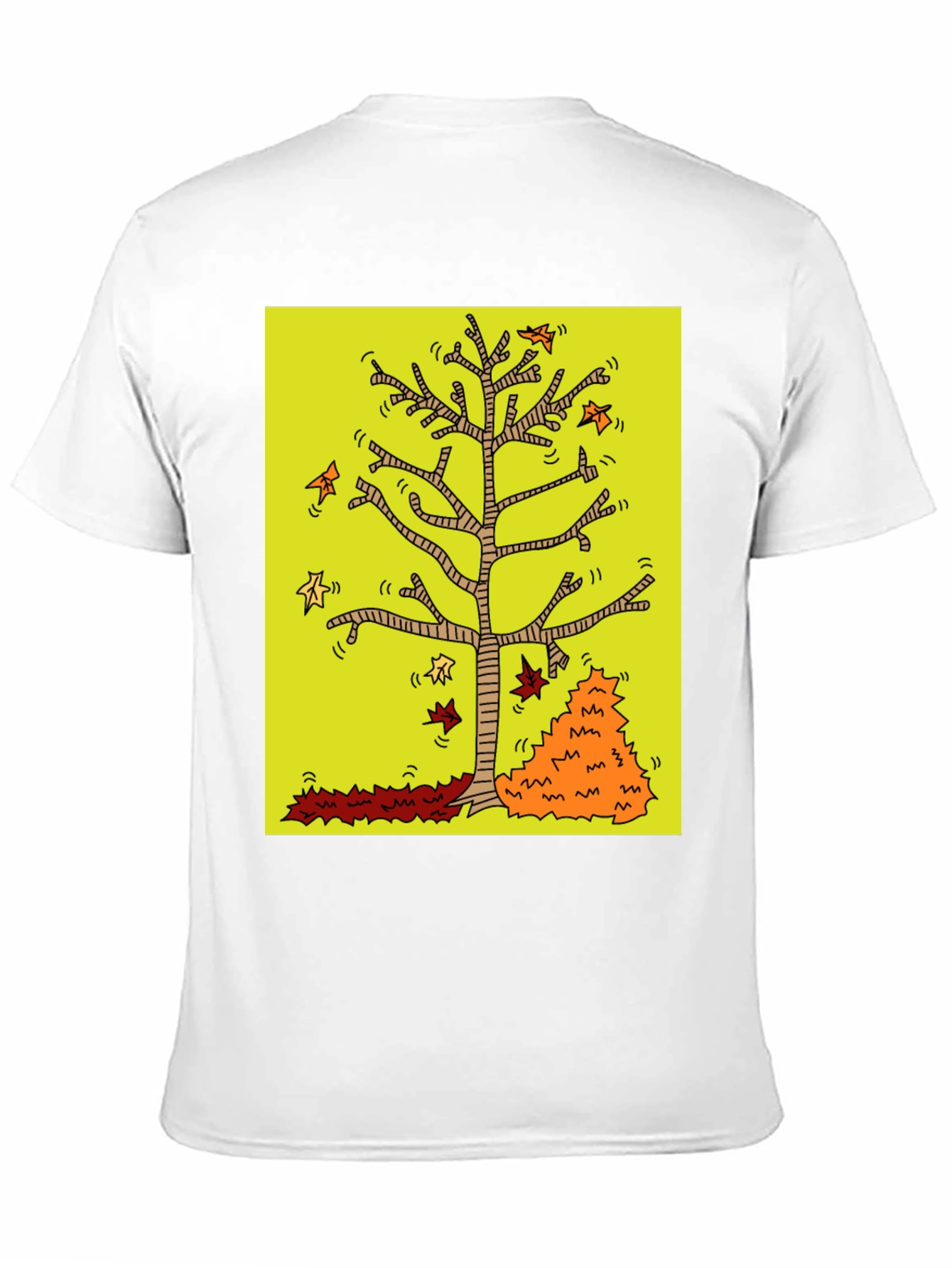 Autumn Tree Graphic Black T-Shirt