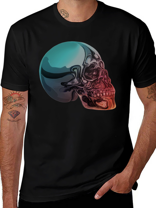 Skull Graphic T-Shirt - Mens Black Tee