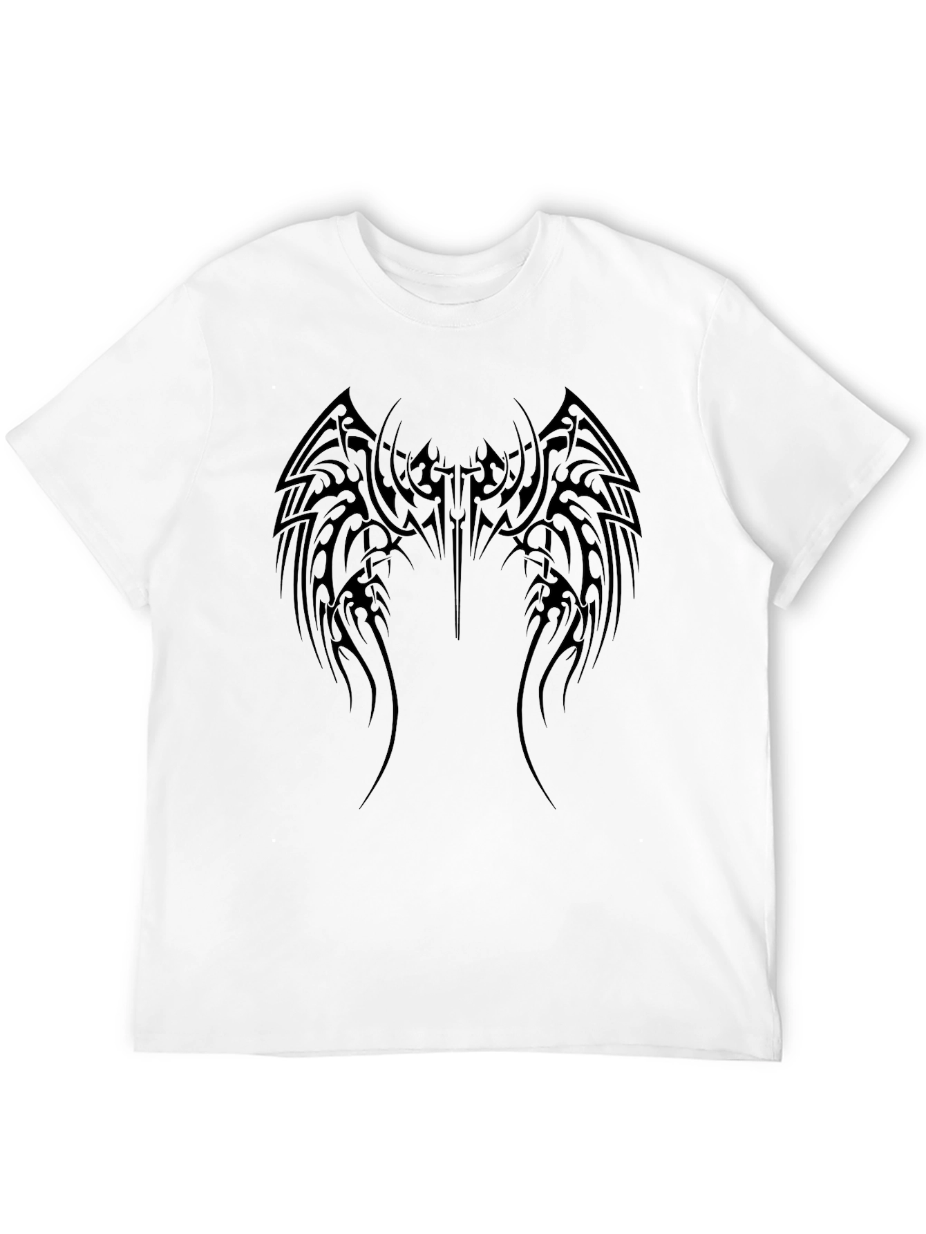 Tribal Wing Design Black T-Shirt