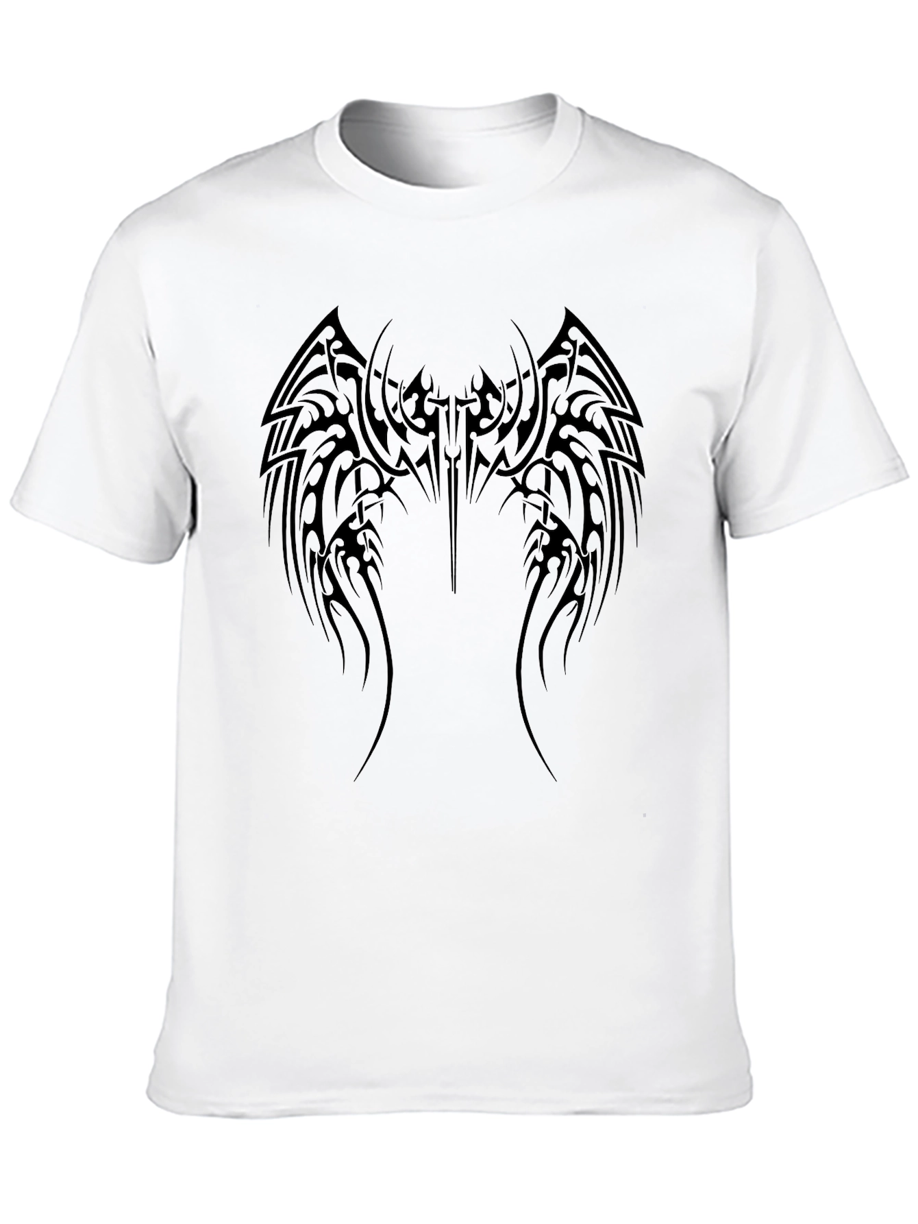 Tribal Wing Design Black T-Shirt