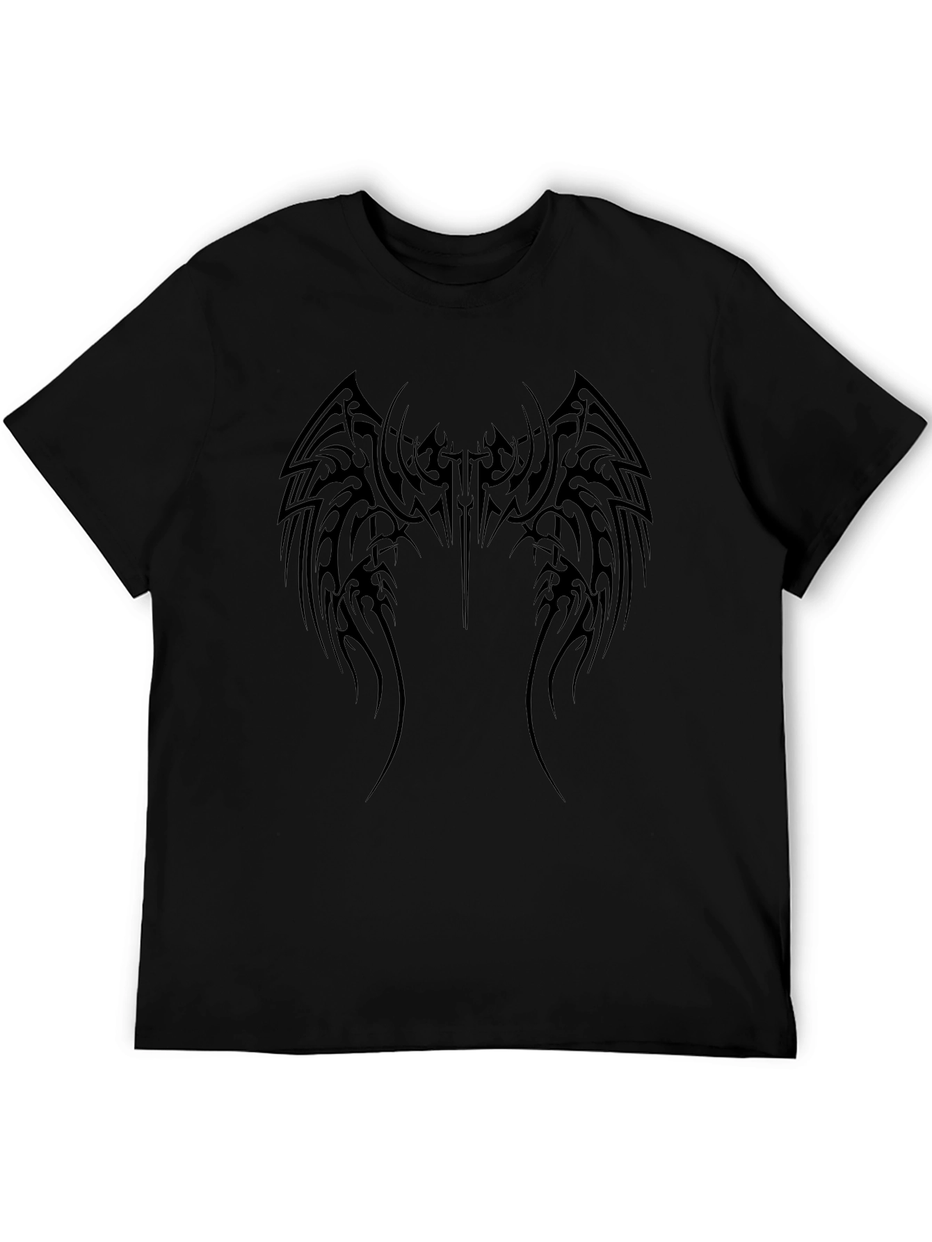 Tribal Wing Design Black T-Shirt