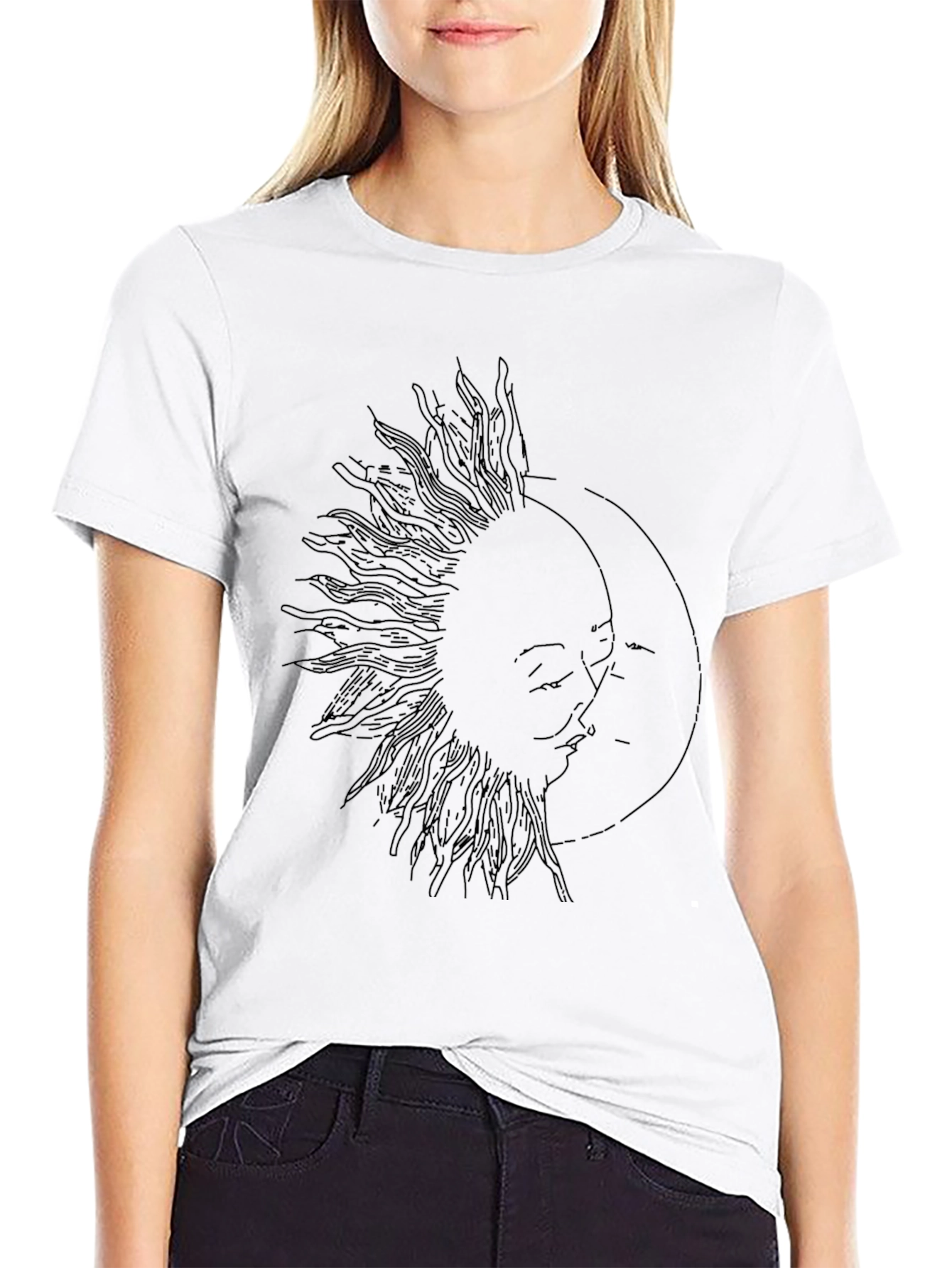 Sun and Moon Graphic T-Shirt