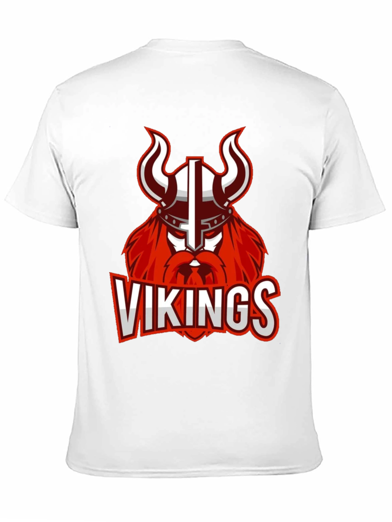 Vikings Graphic Print Black T-Shirt
