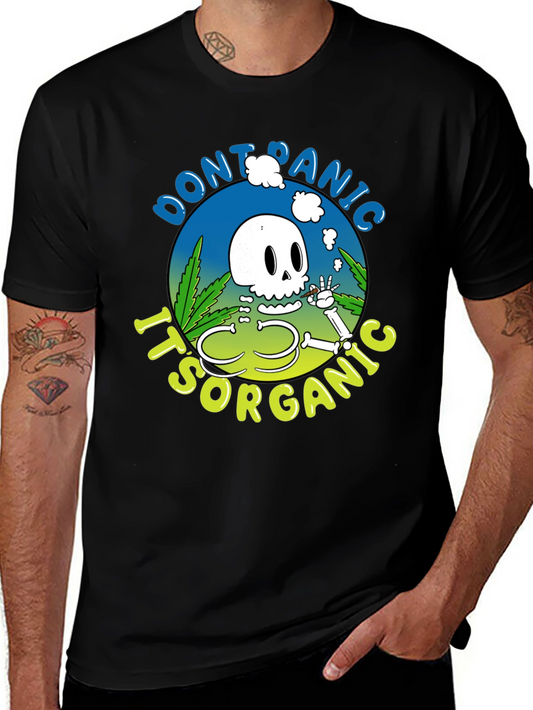 Dont Panic Its Organic Skeleton T-Shirt