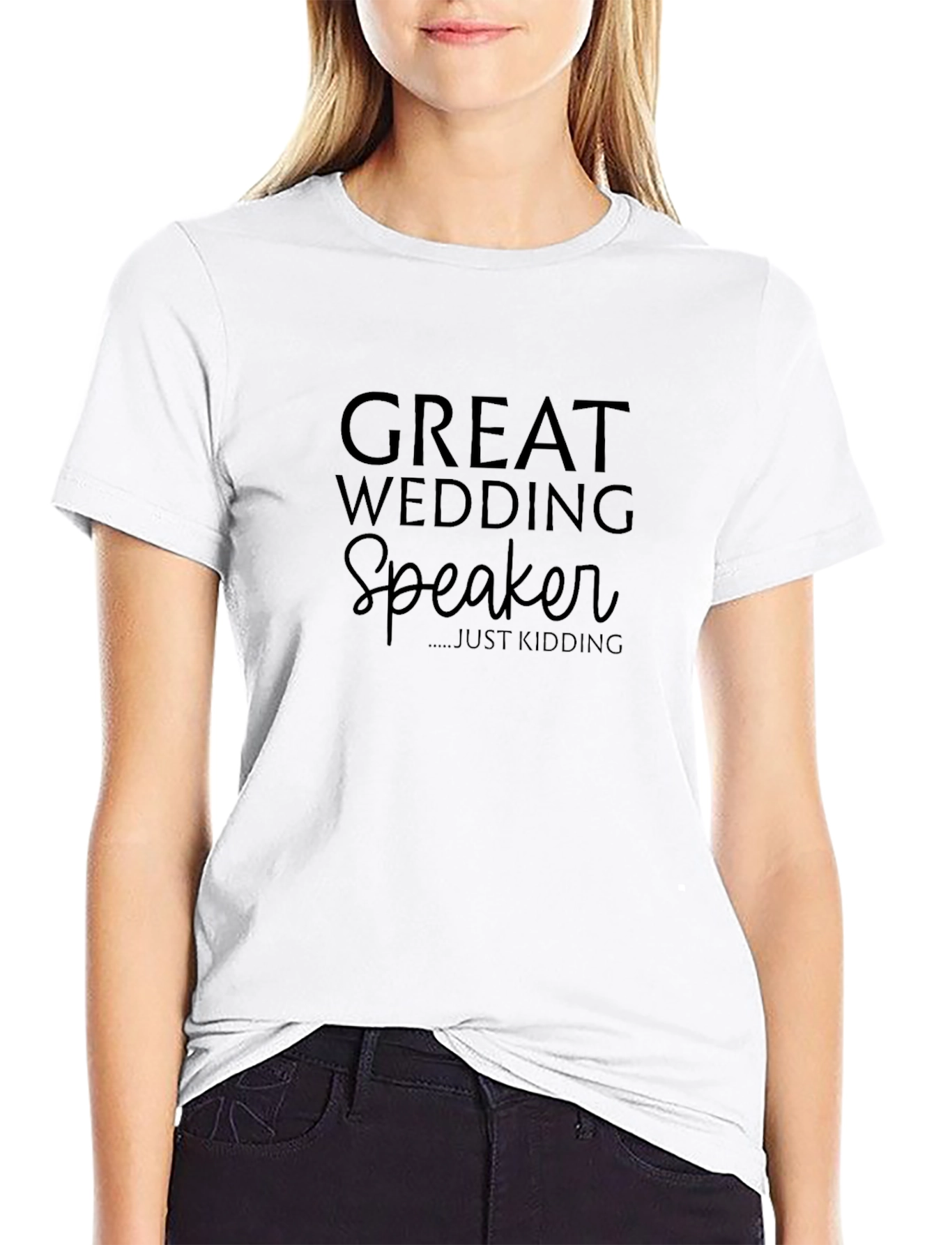 Great Wedding Speaker T-Shirt - Funny Joke Tee