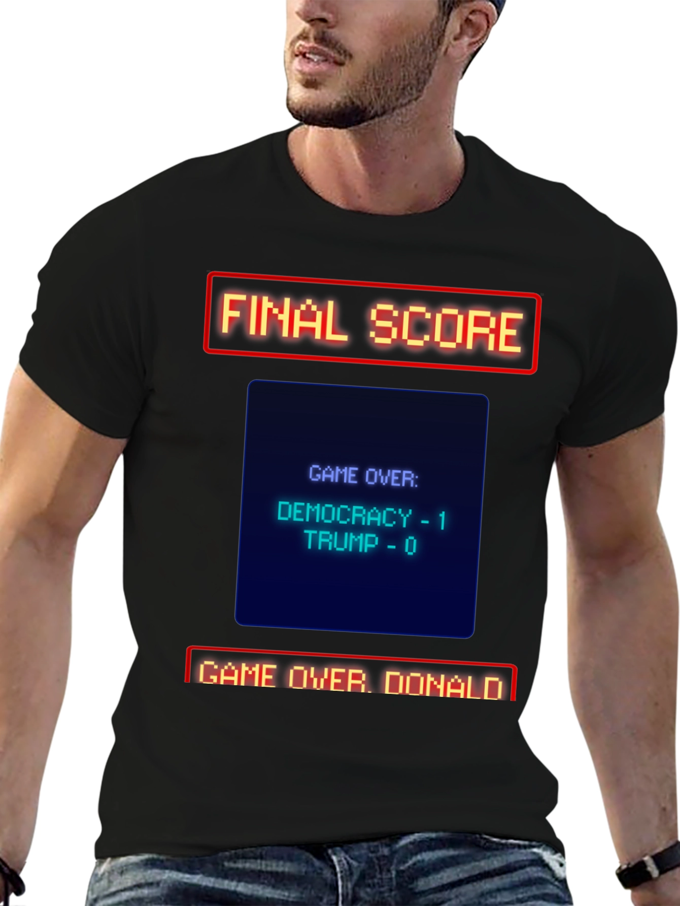 Democracy Wins - Game Over Donald T-Shirt