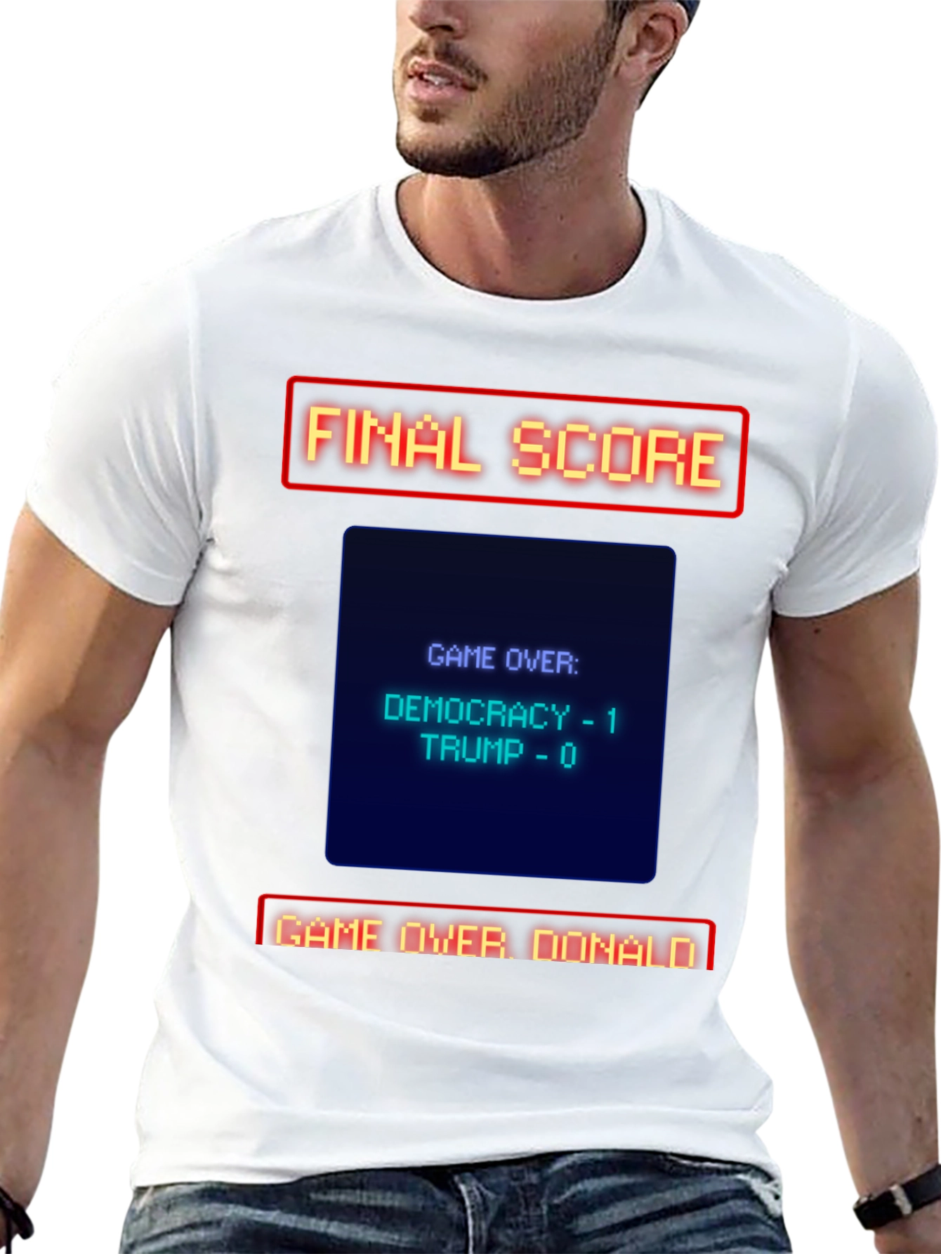 Democracy Wins - Game Over Donald T-Shirt