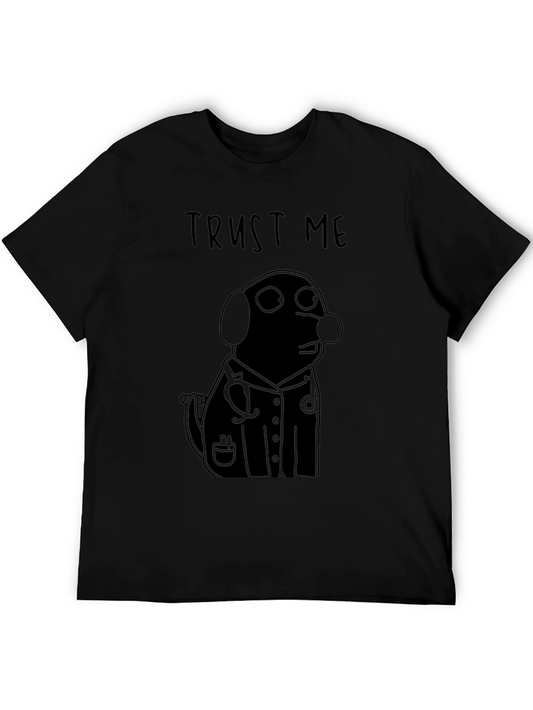 Trust Me Im a Dogtor T-Shirt - Black