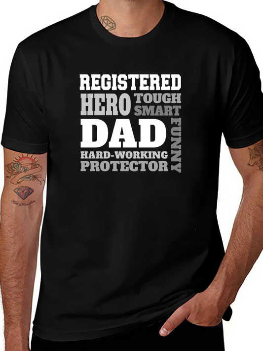 Registered Hero Dad T-Shirt | Fathers Day Gift