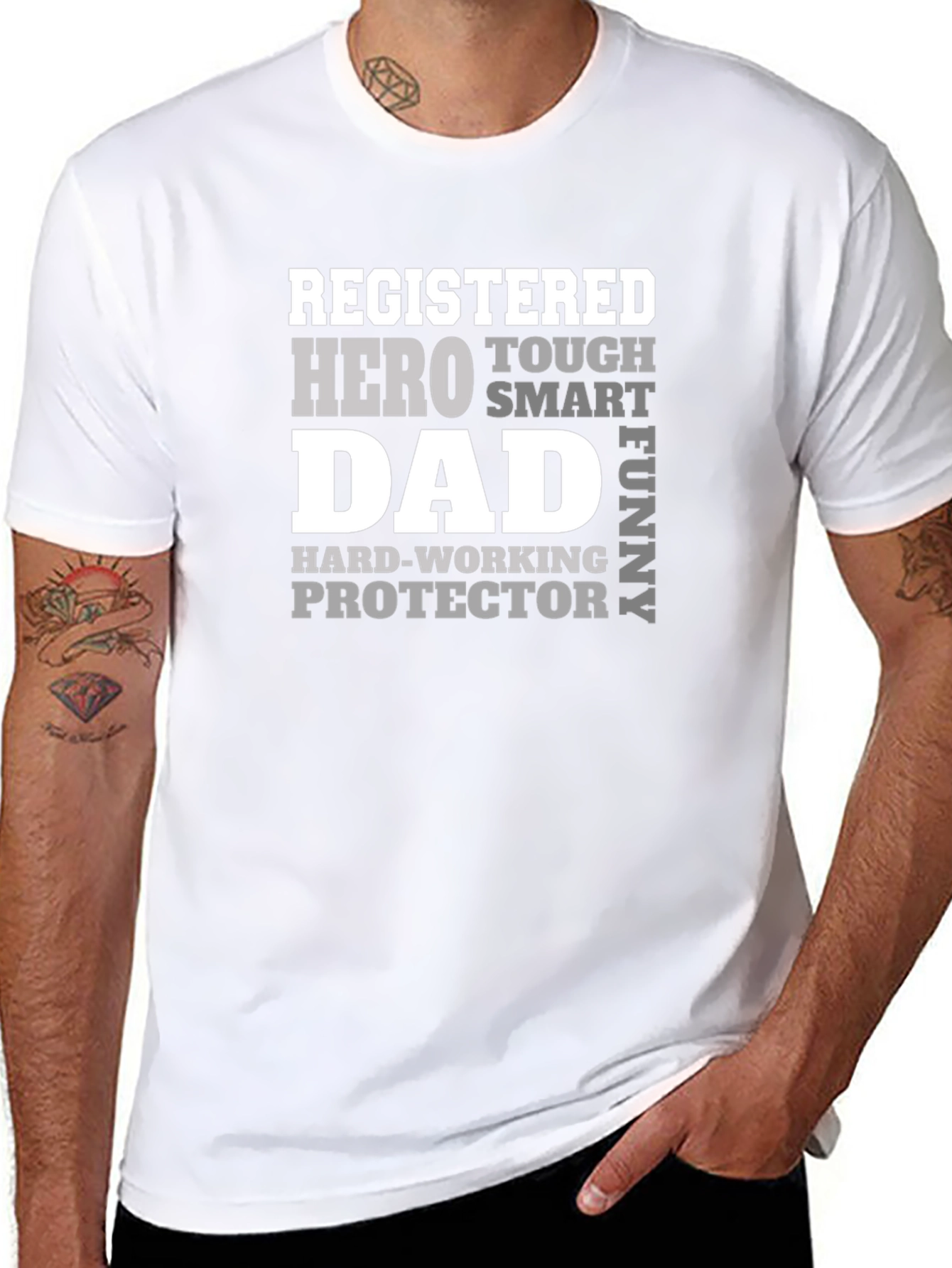 Registered Hero Dad T-Shirt | Fathers Day Gift