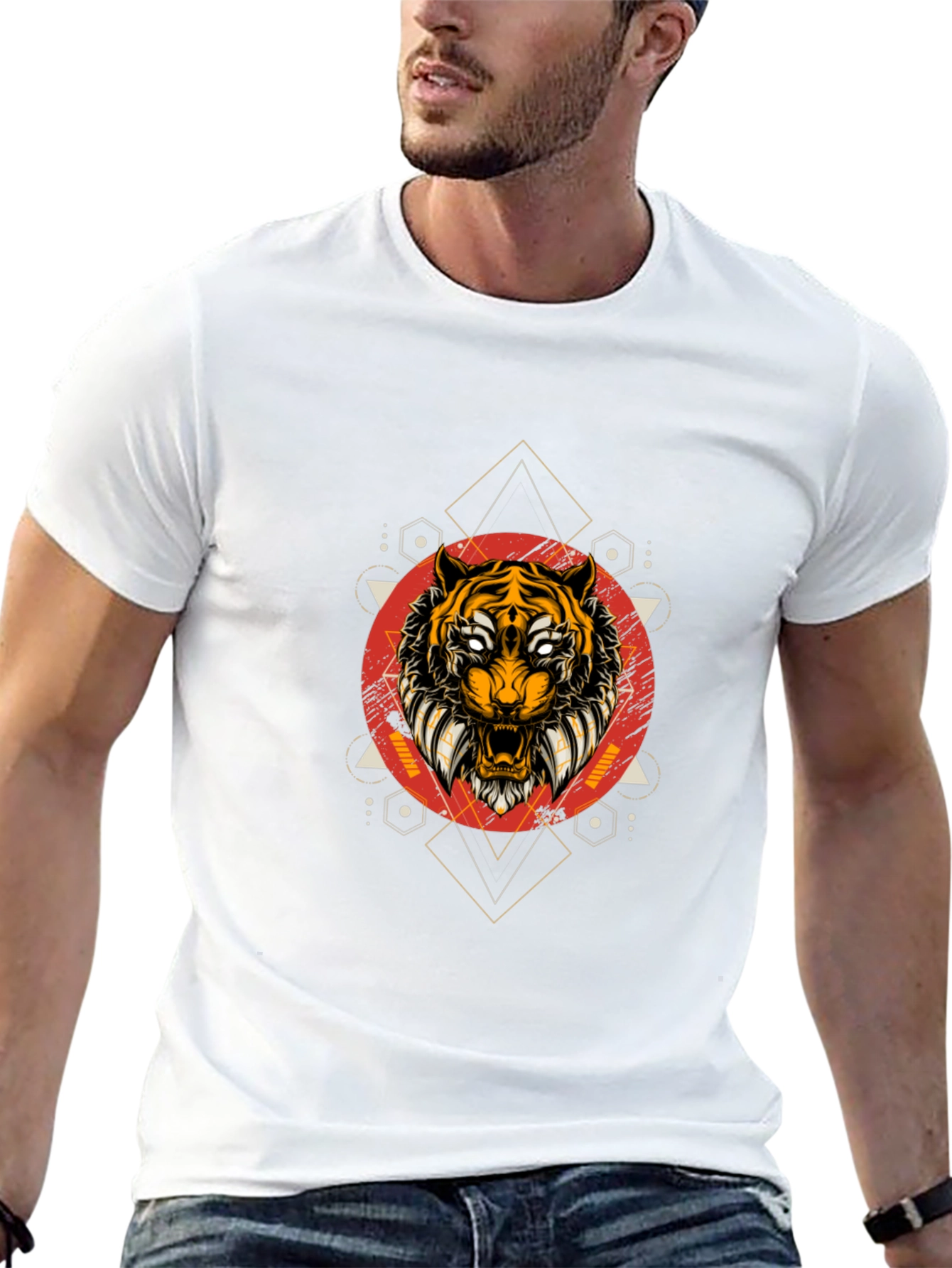 Tiger Graphic Black T-Shirt
