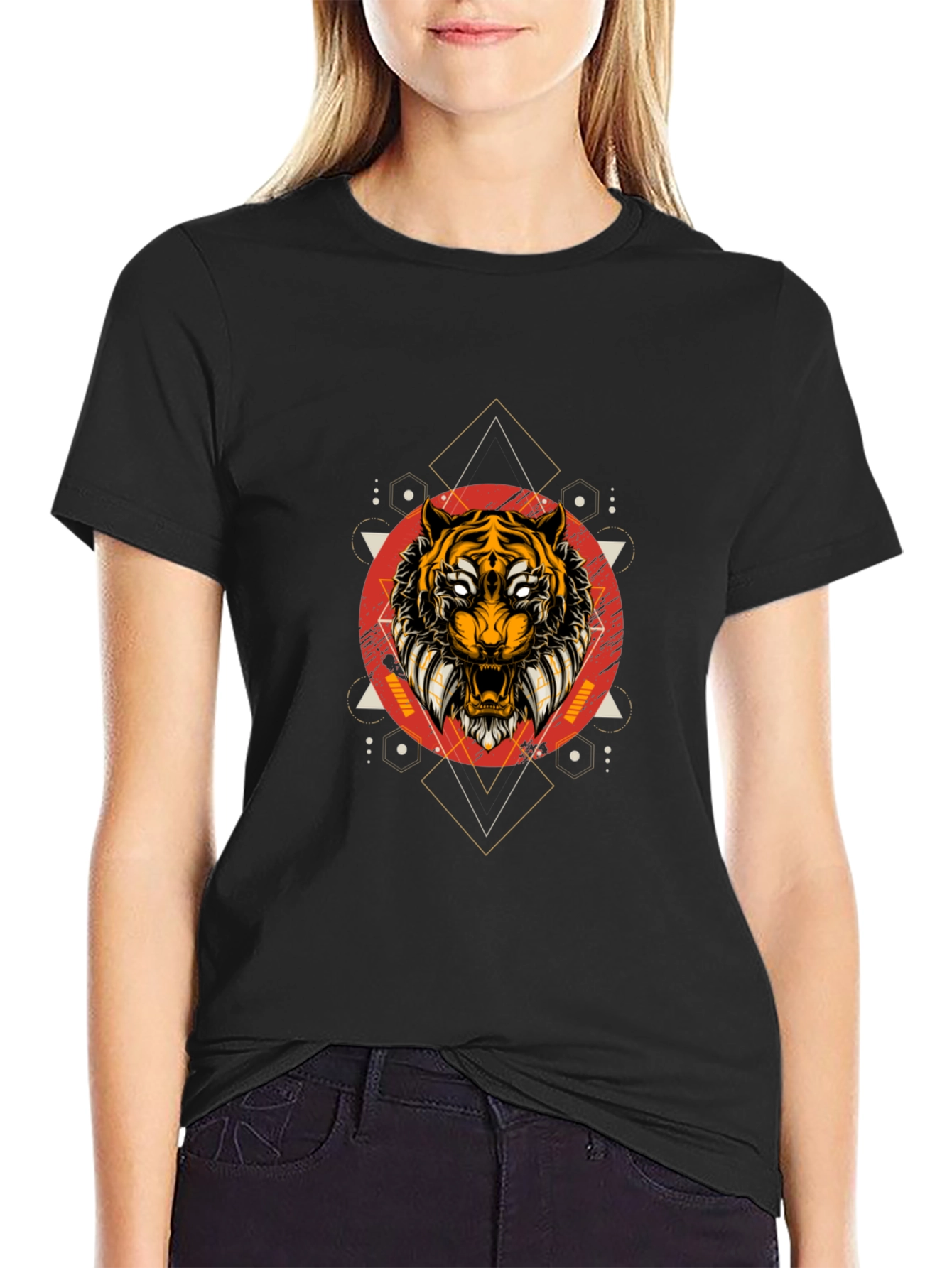Tiger Graphic Black T-Shirt