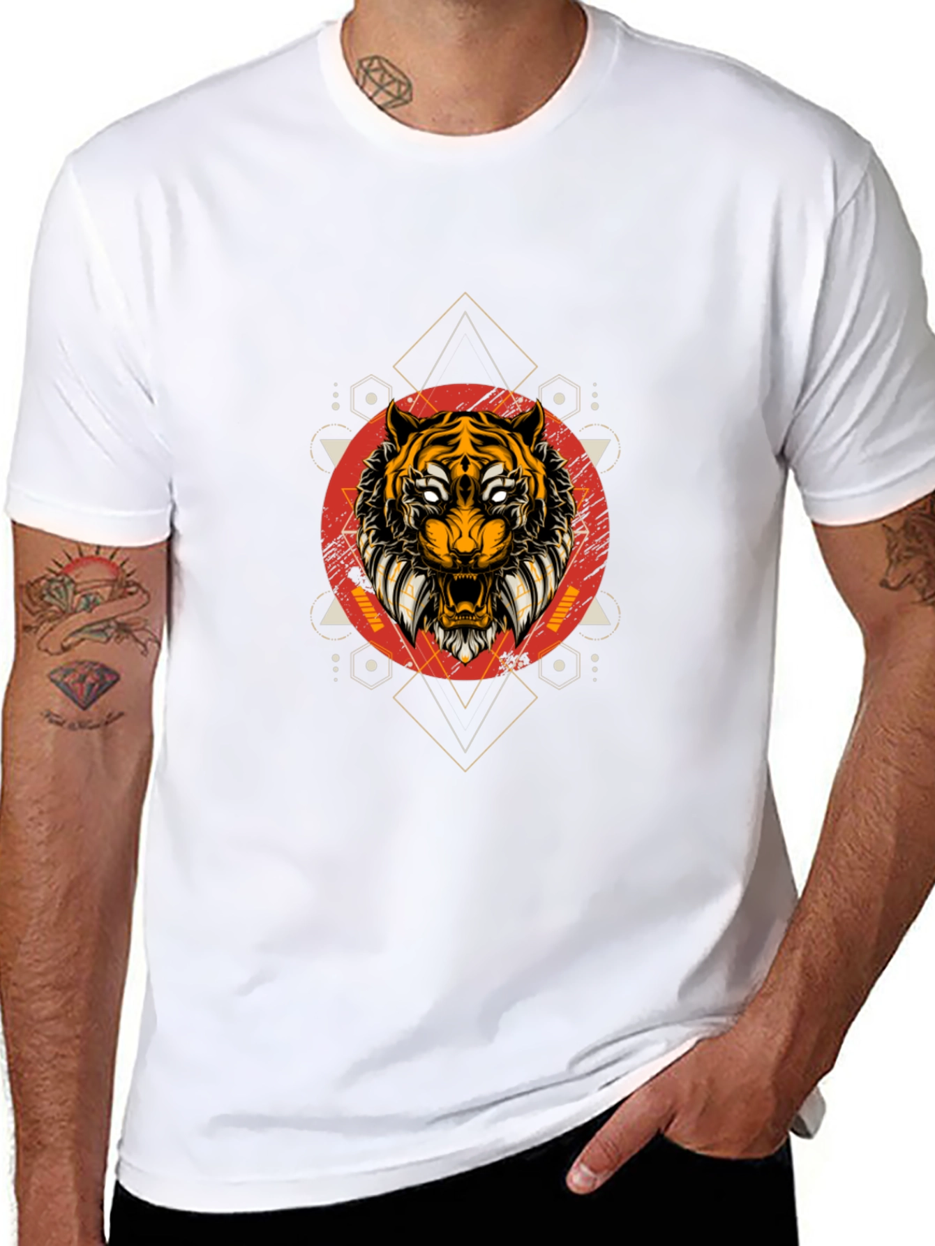 Tiger Graphic Black T-Shirt